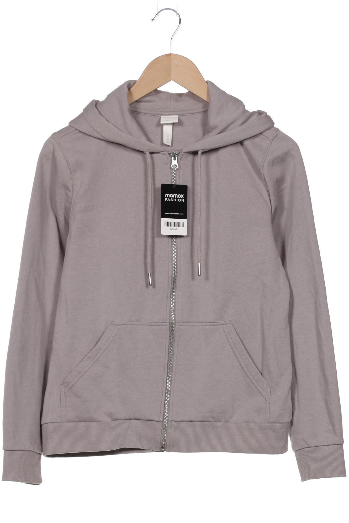 

H&M Damen Kapuzenpullover, grau, Gr. 36