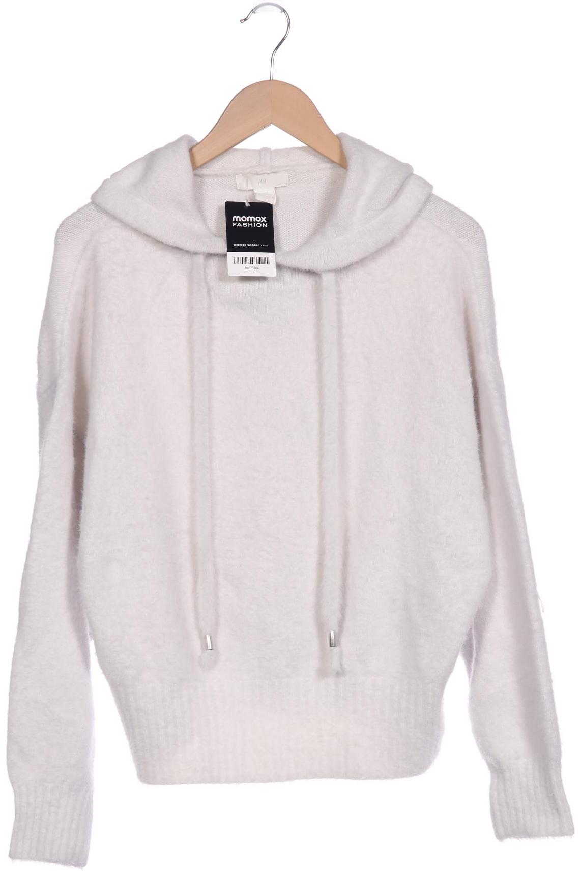 

H&M Damen Kapuzenpullover, weiß, Gr. 36