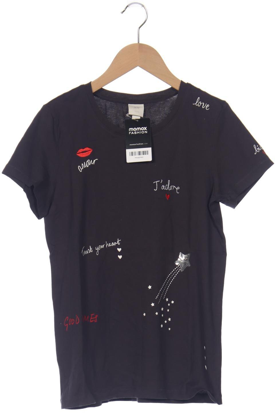 

H&M Damen T-Shirt, grau, Gr. 34