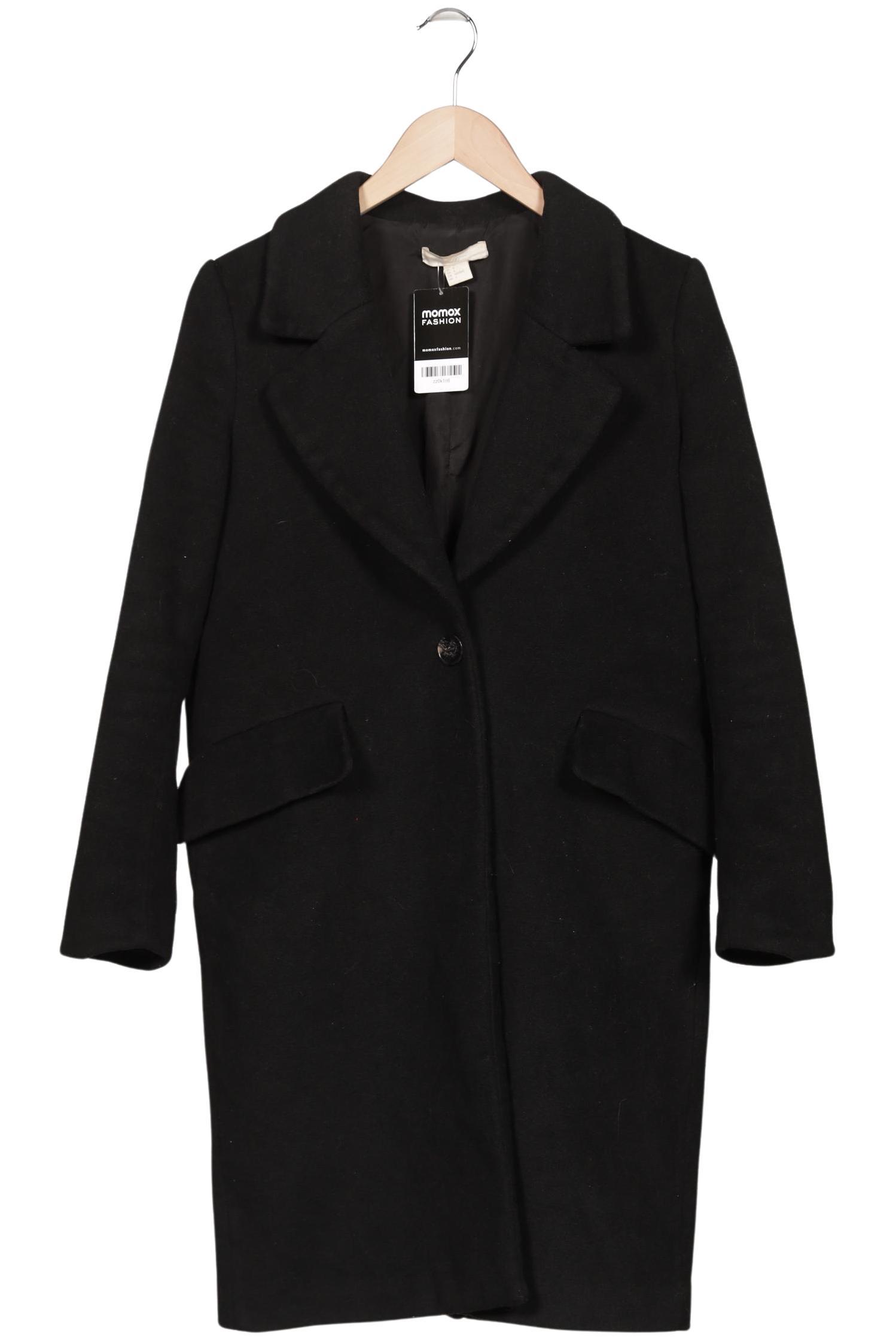

H&M Damen Mantel, schwarz, Gr. 36