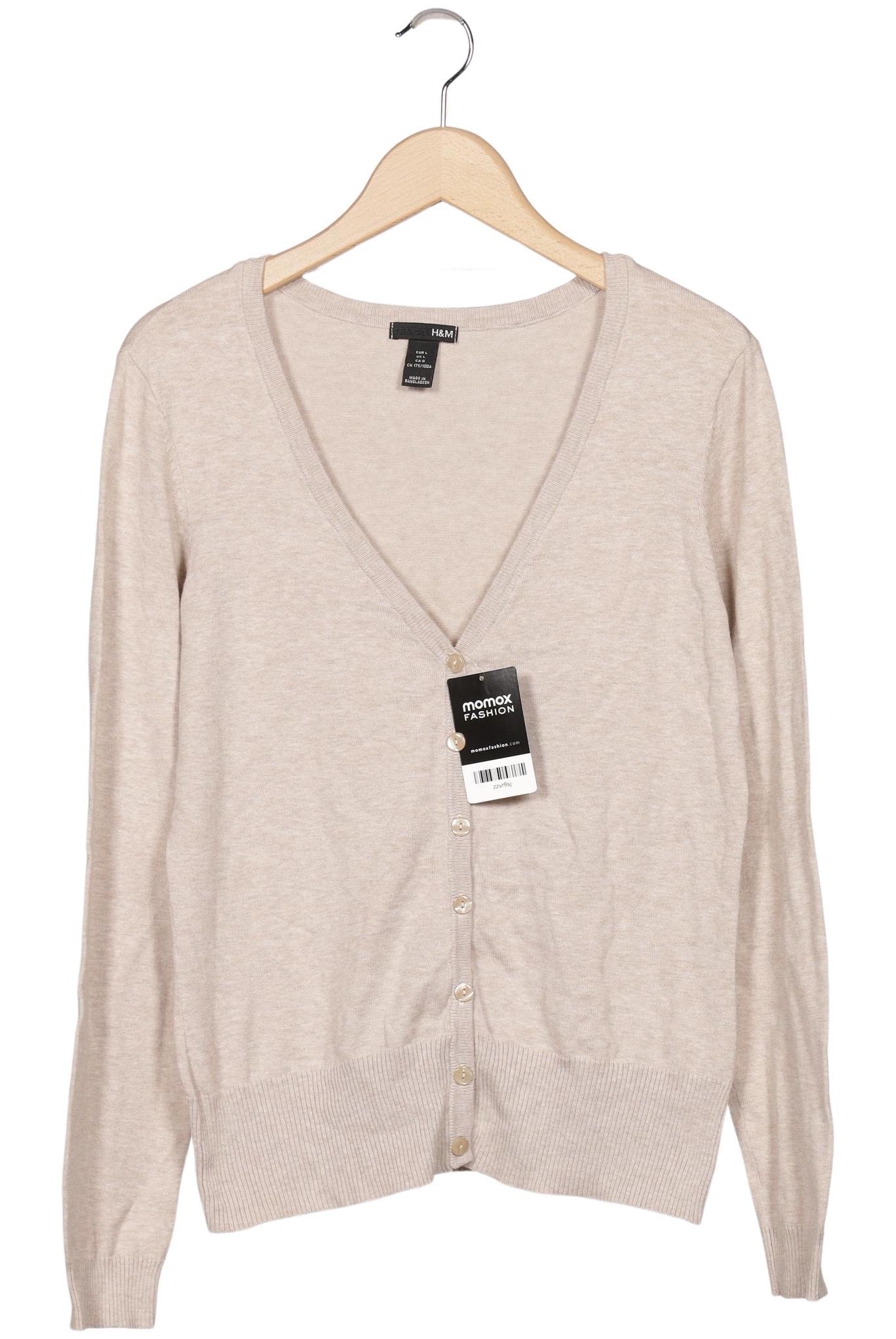 

H&M Damen Strickjacke, beige, Gr. 42