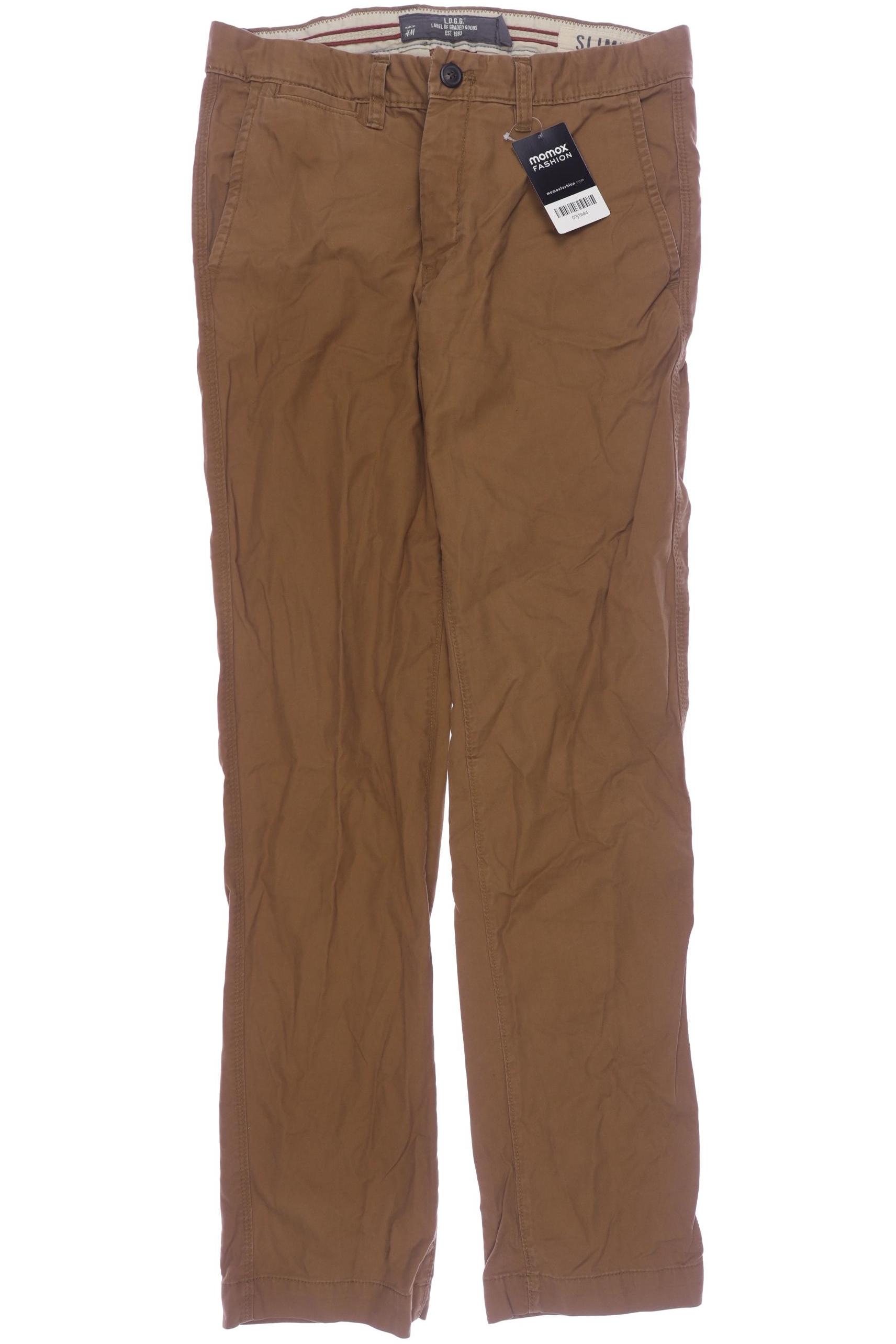 

H&M Herren Stoffhose, braun, Gr. 32