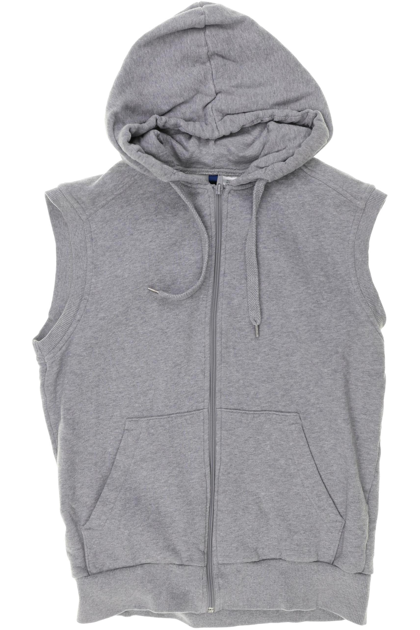 

H&M Herren Kapuzenpullover, grau, Gr. 46