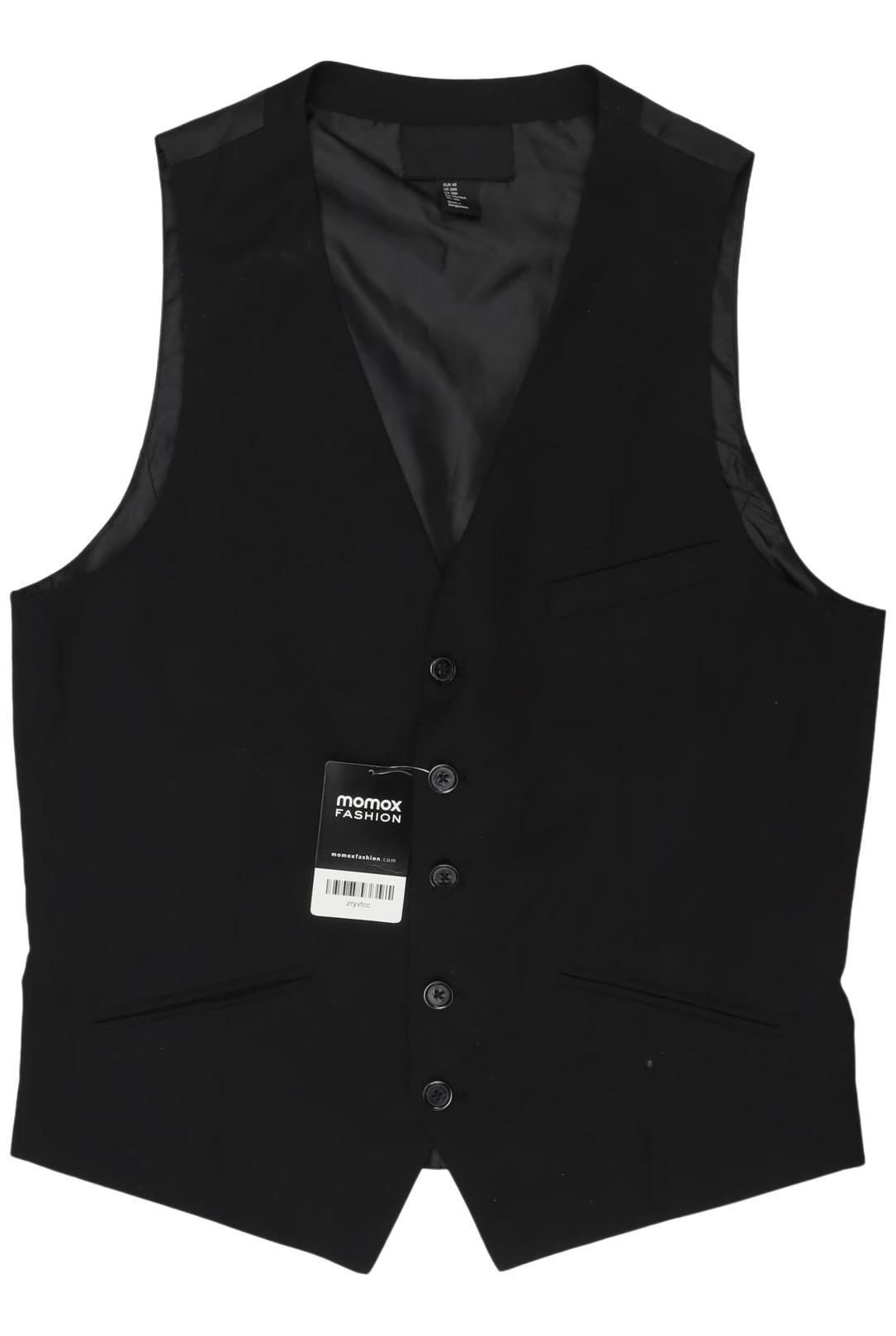 

H&M Herren Weste, schwarz, Gr. 48