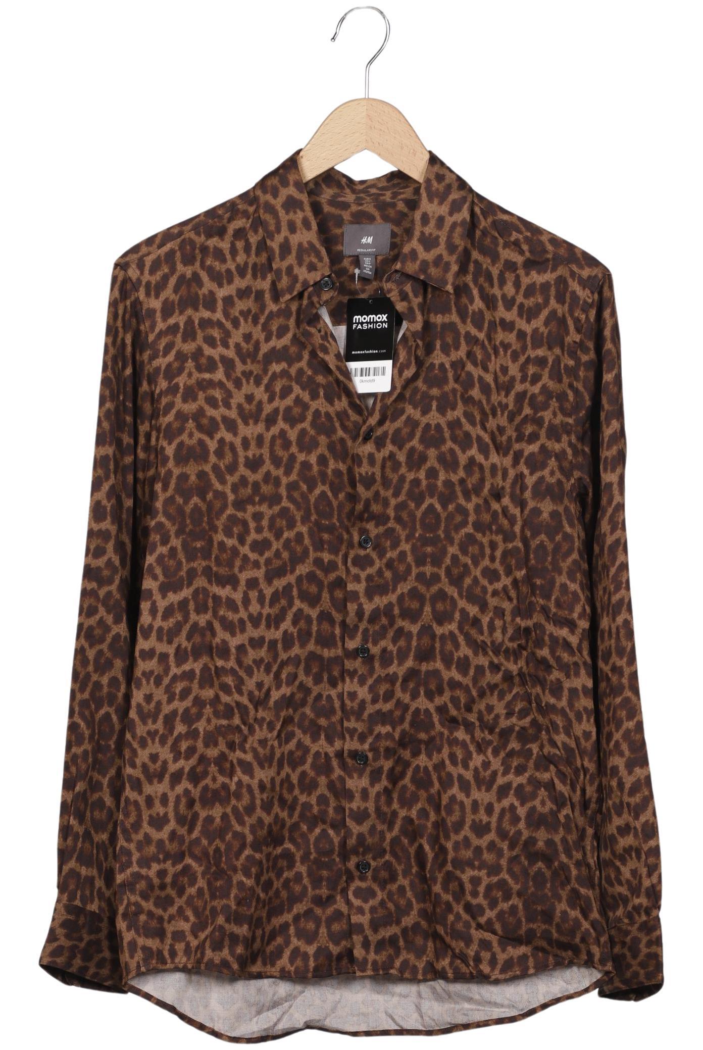 

H&M Herren Hemd, braun, Gr. 46