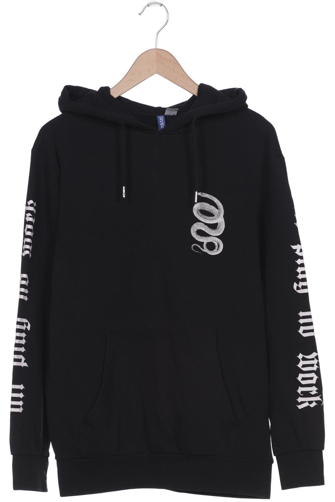 

H&M Herren Kapuzenpullover, schwarz