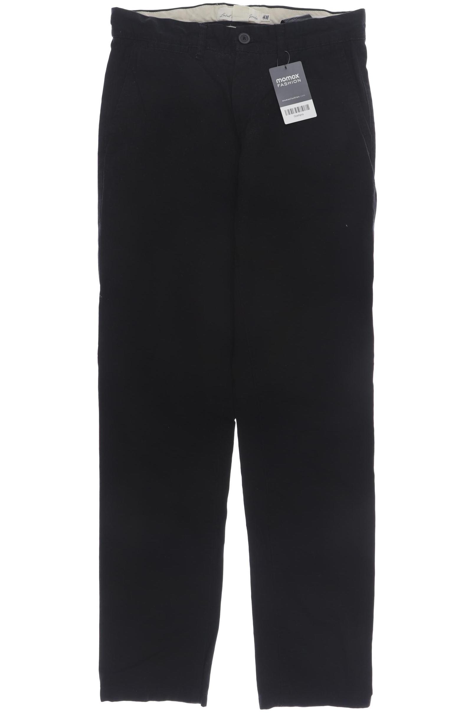 

H&M Herren Stoffhose, schwarz