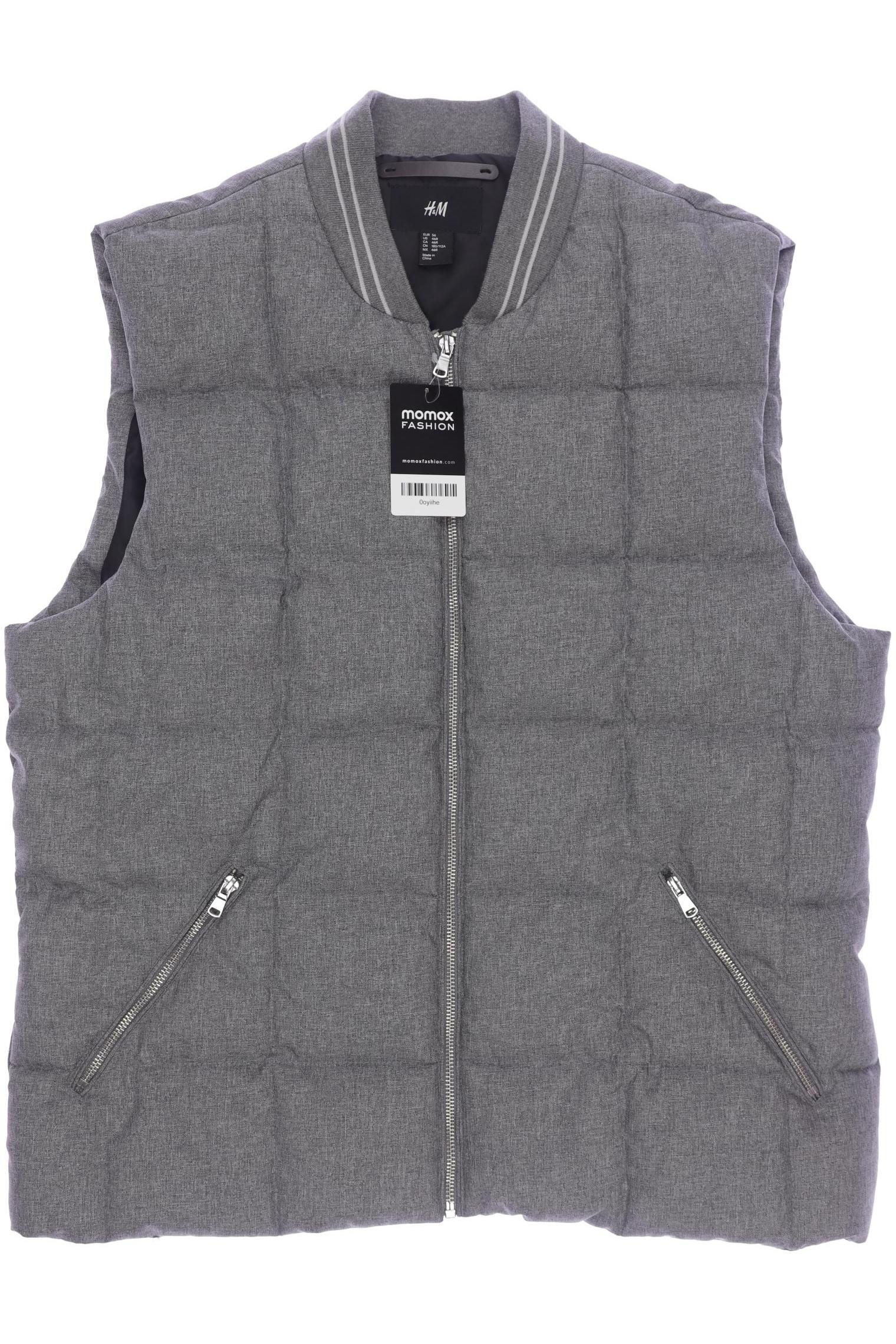 

H&M Herren Weste, grau, Gr. 56
