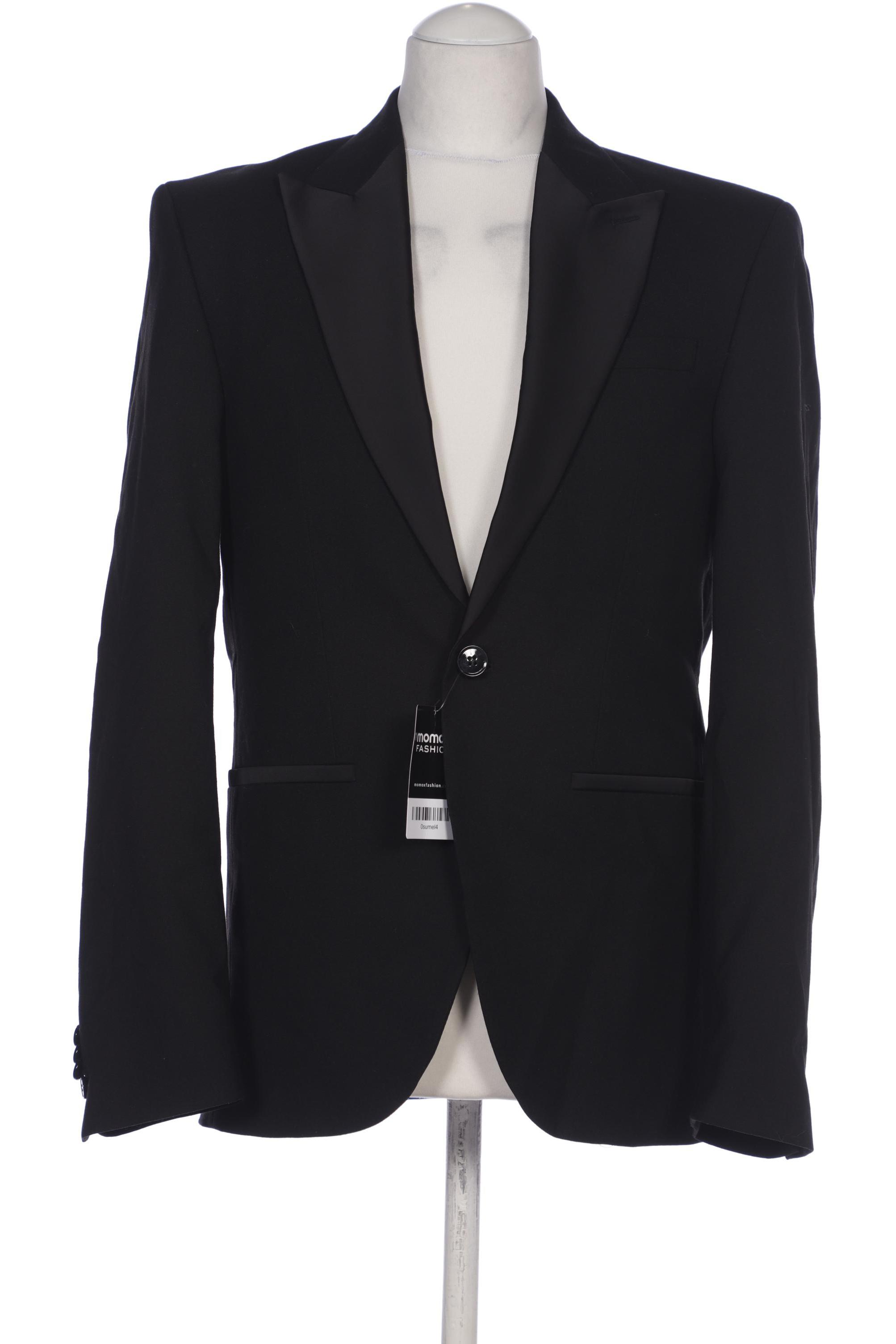 

H&M Herren Sakko, schwarz, Gr. 46