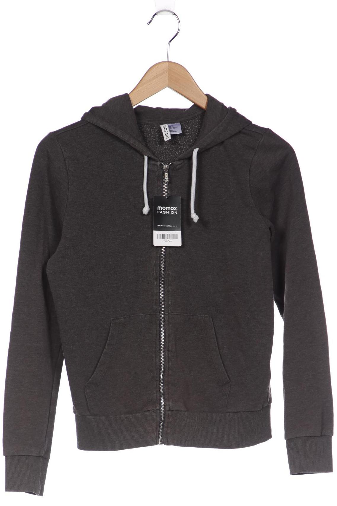

H&M Herren Kapuzenpullover, grau, Gr. 46