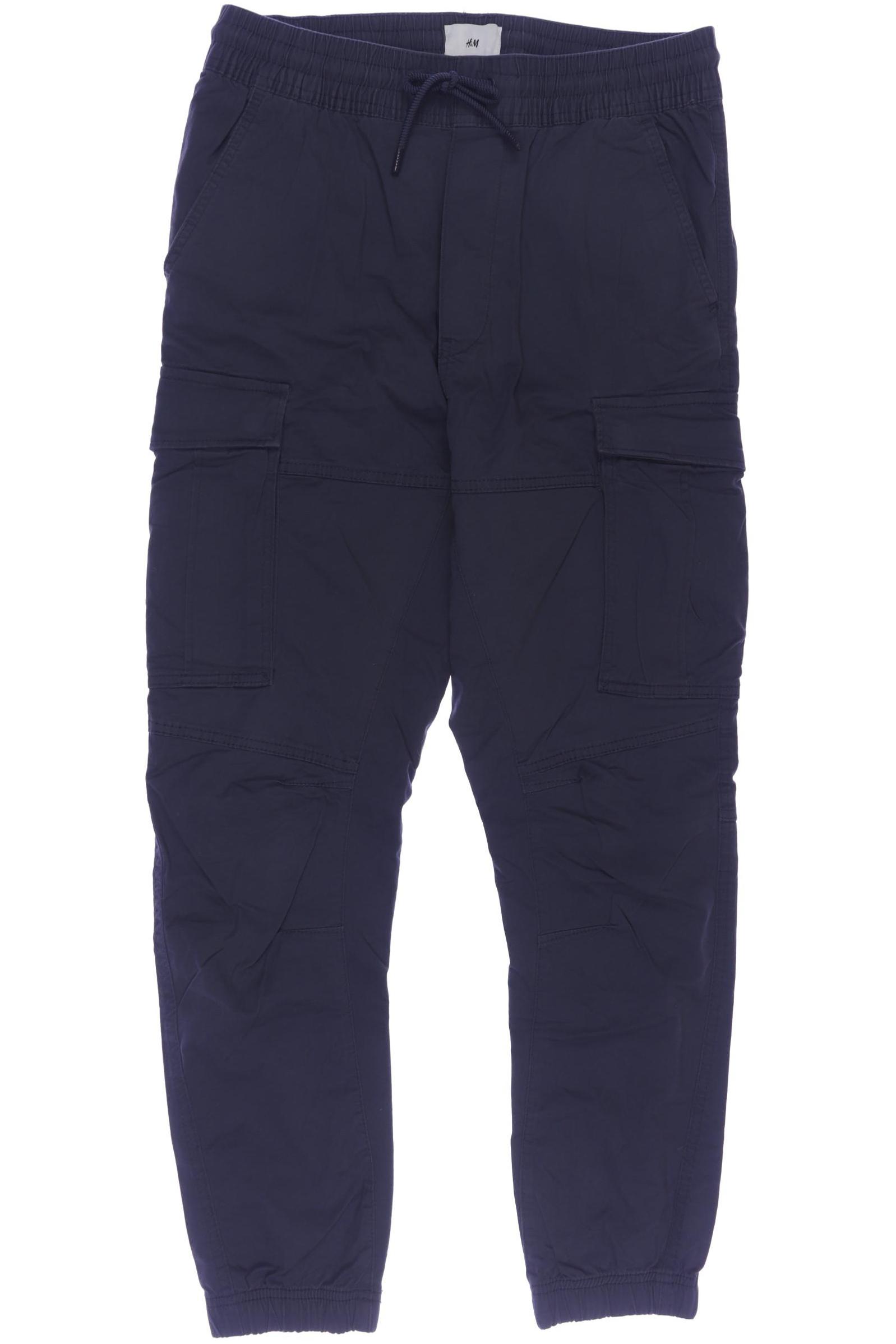 

H&M Herren Stoffhose, marineblau, Gr. 0