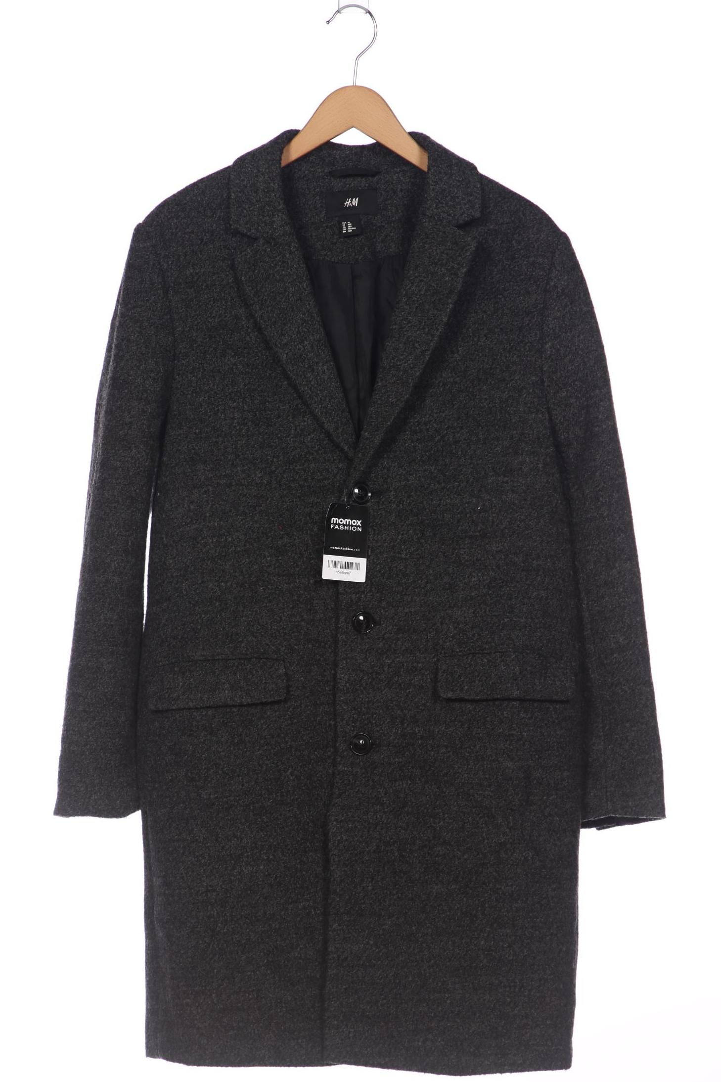 

H&M Herren Mantel, grau, Gr. 48