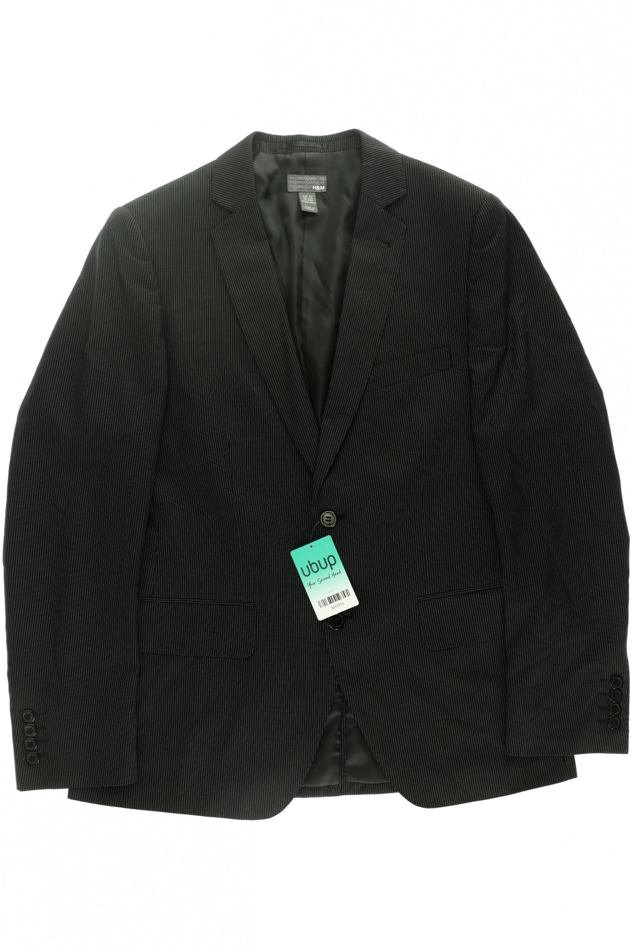 

H&M Herren Sakko, schwarz, Gr. 50