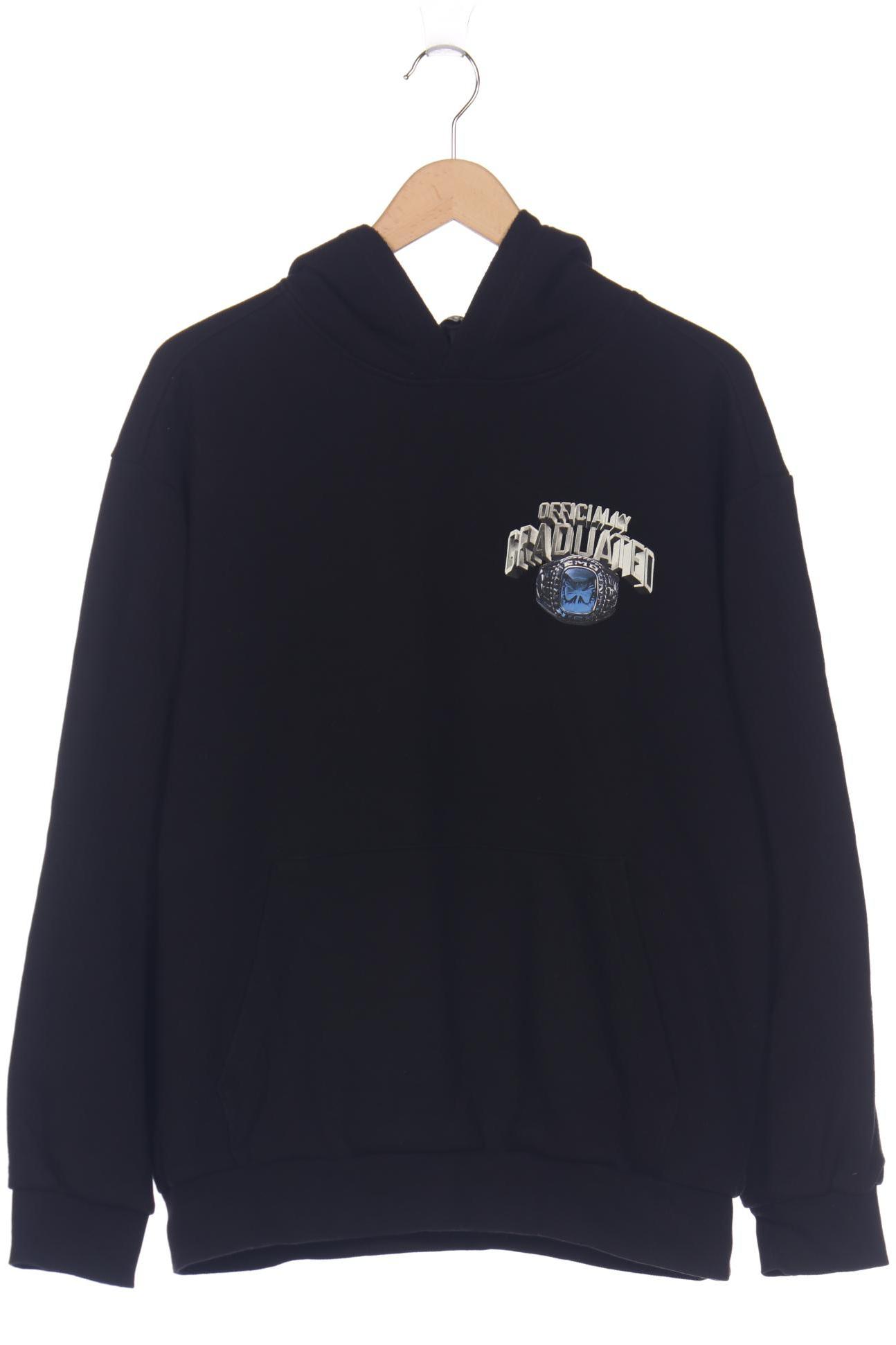 

H&M Herren Kapuzenpullover, schwarz, Gr. 48