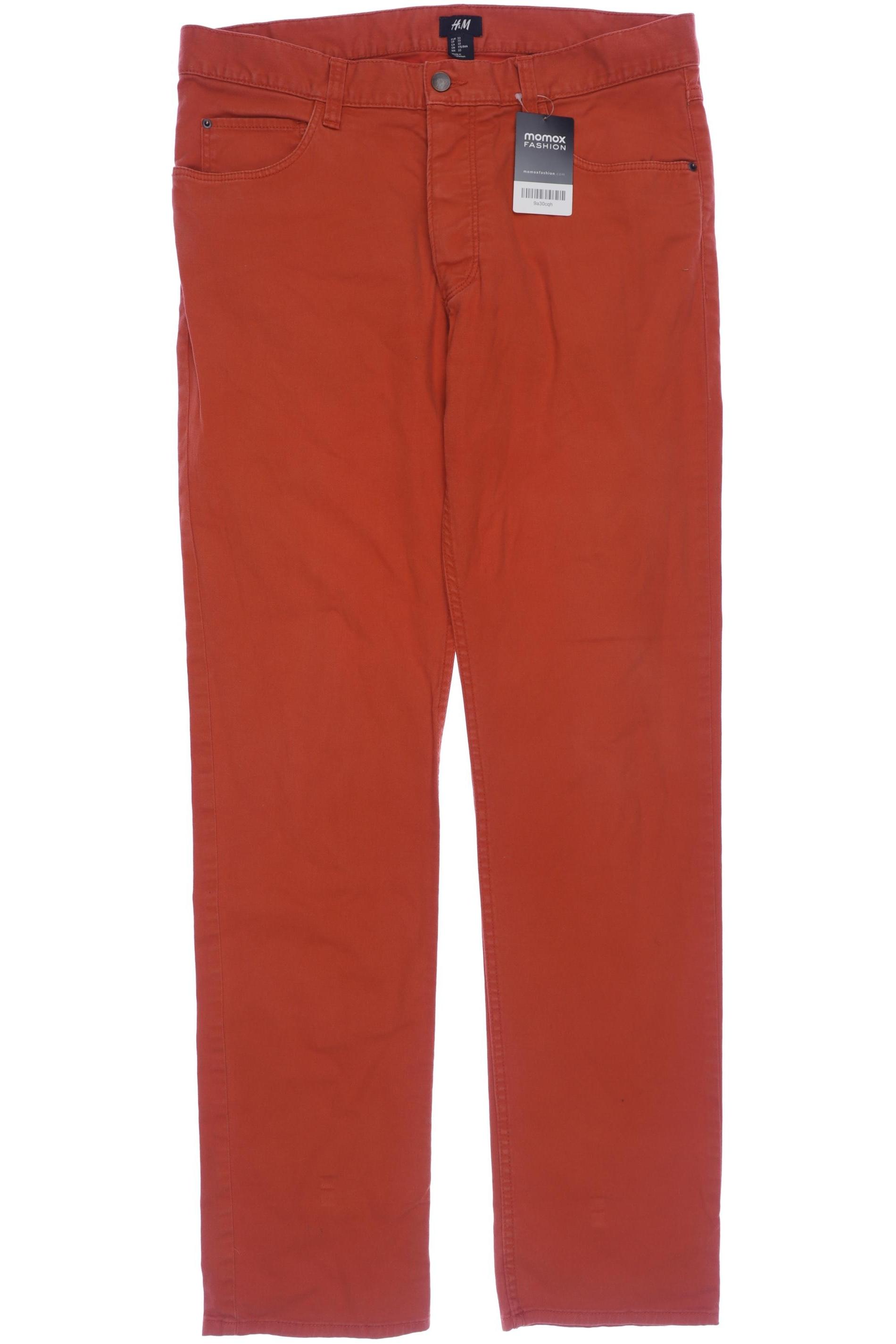 

H&M Herren Jeans, orange, Gr. 33