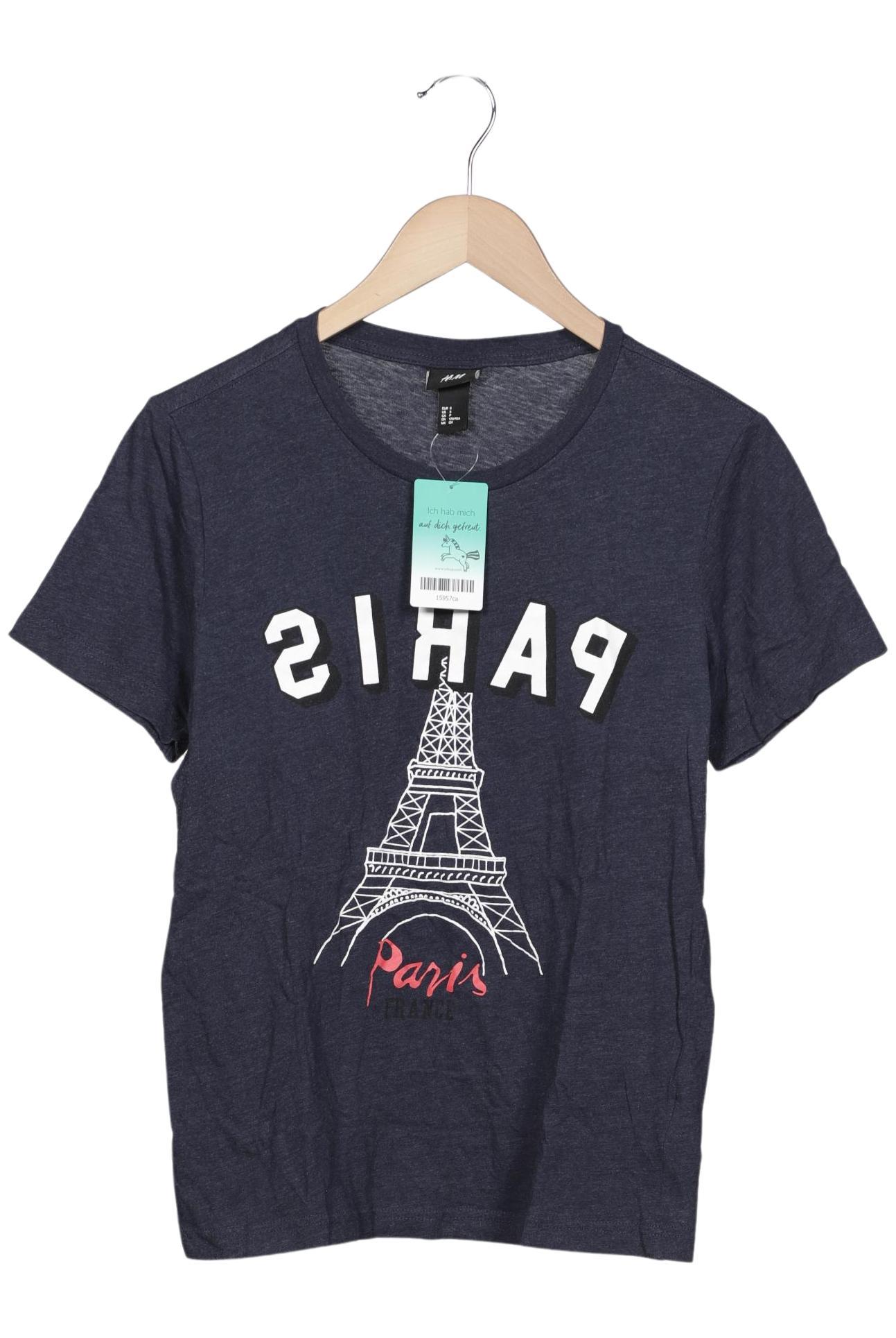 

H&M Herren T-Shirt, marineblau, Gr. 46