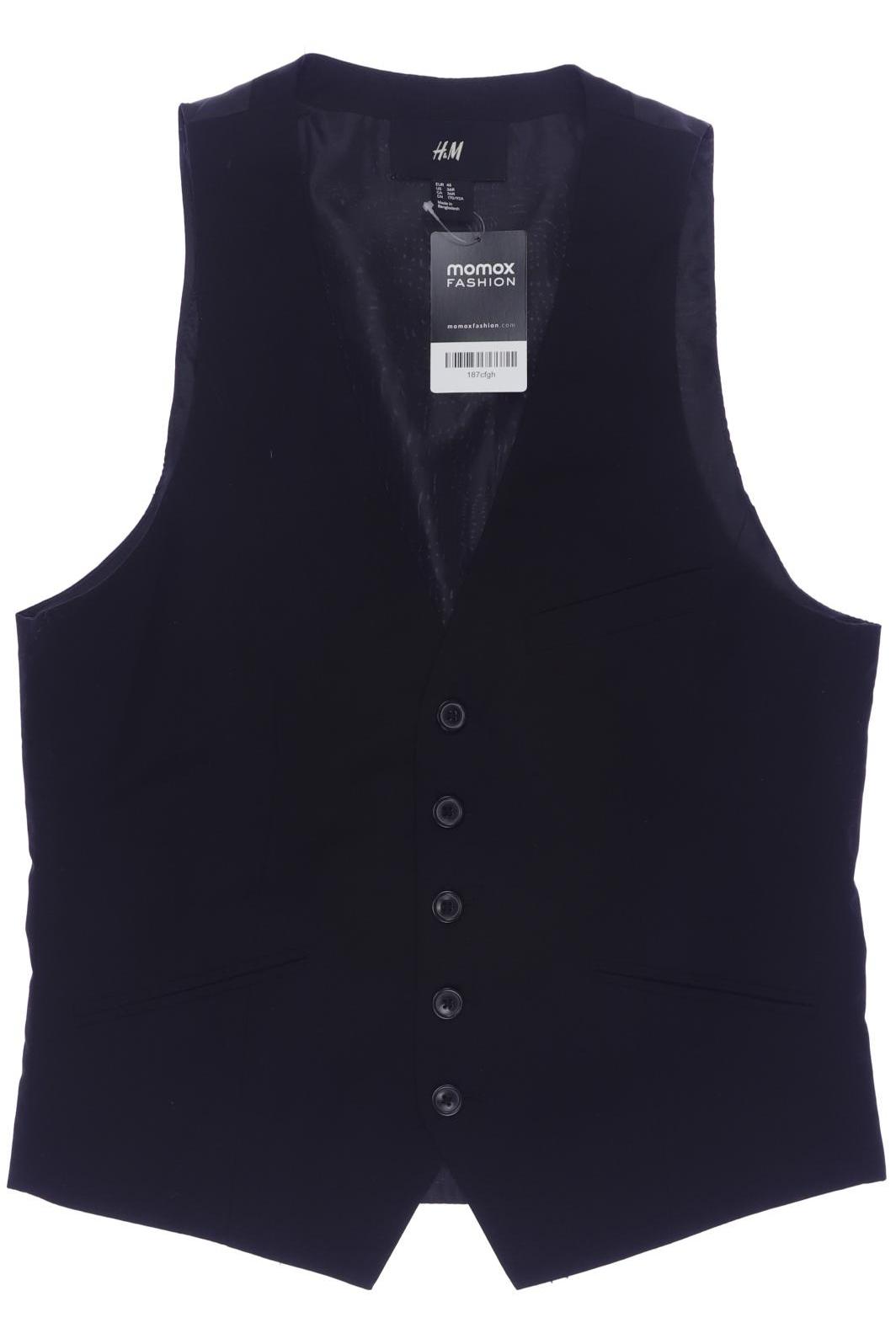

H&M Herren Weste, schwarz, Gr. 46
