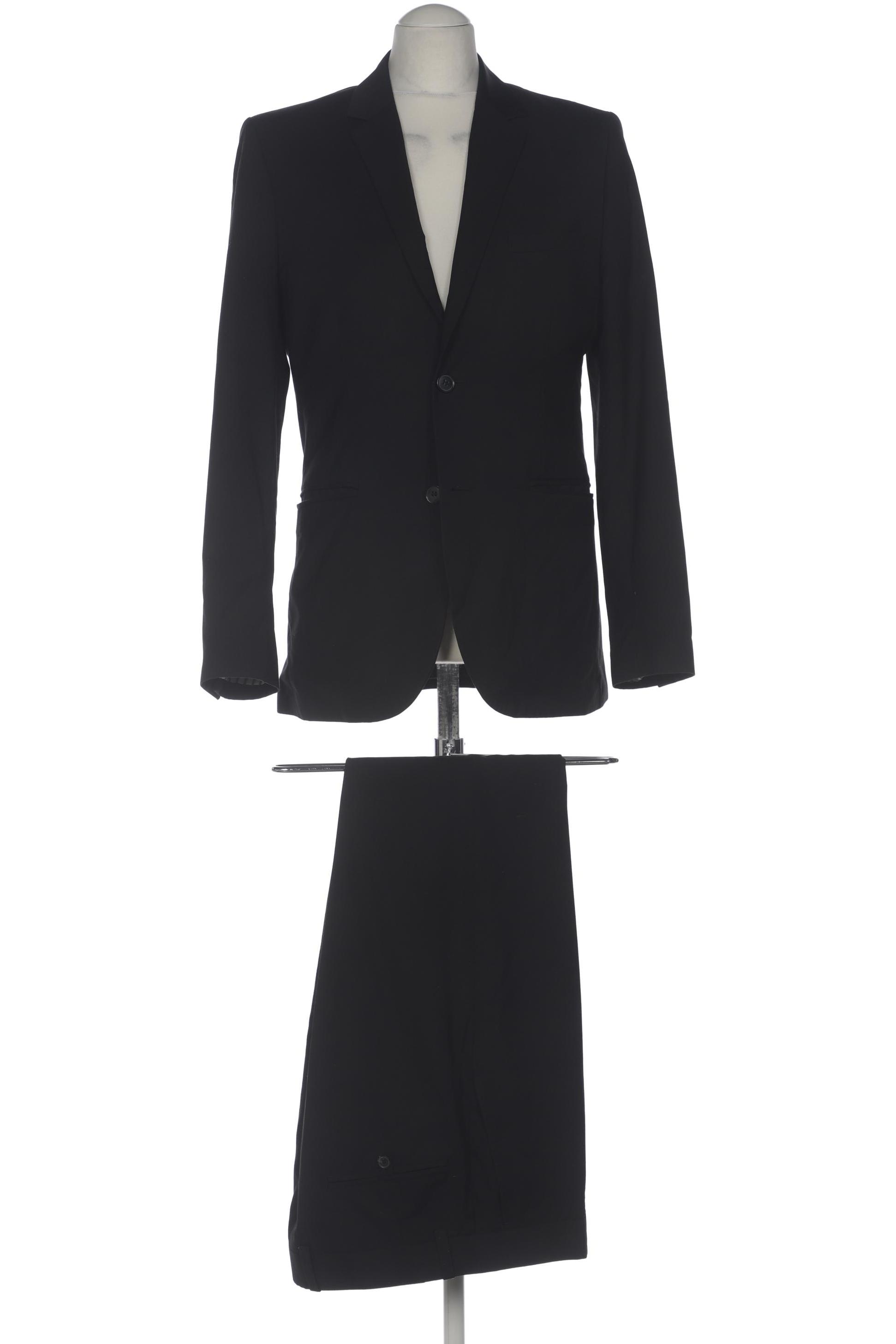 

H&M Herren Anzug, schwarz, Gr. 48