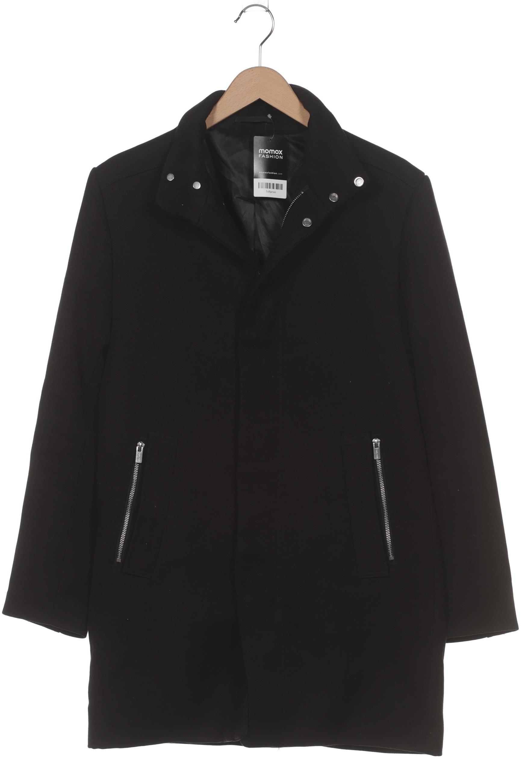 

H&M Herren Mantel, schwarz, Gr. 48