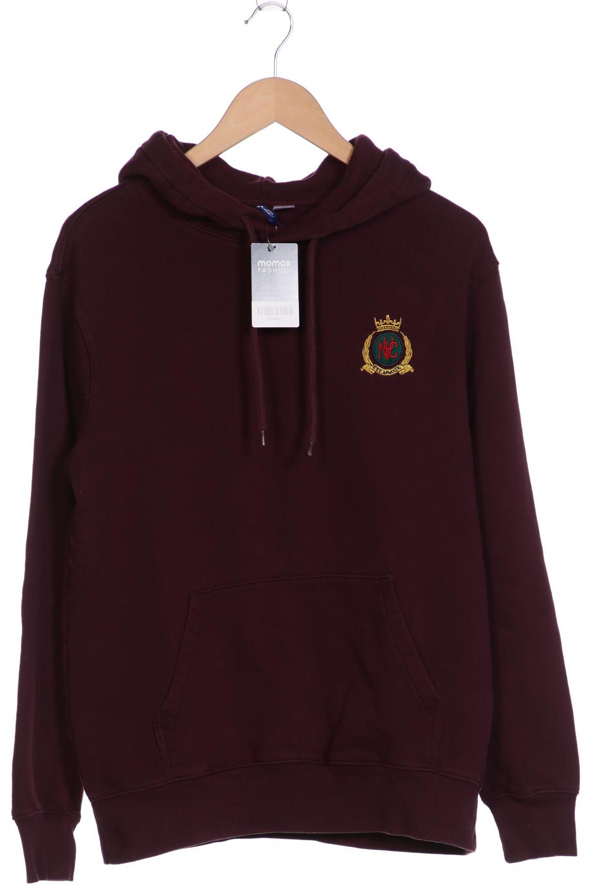 

H&M Herren Kapuzenpullover, bordeaux, Gr. 48