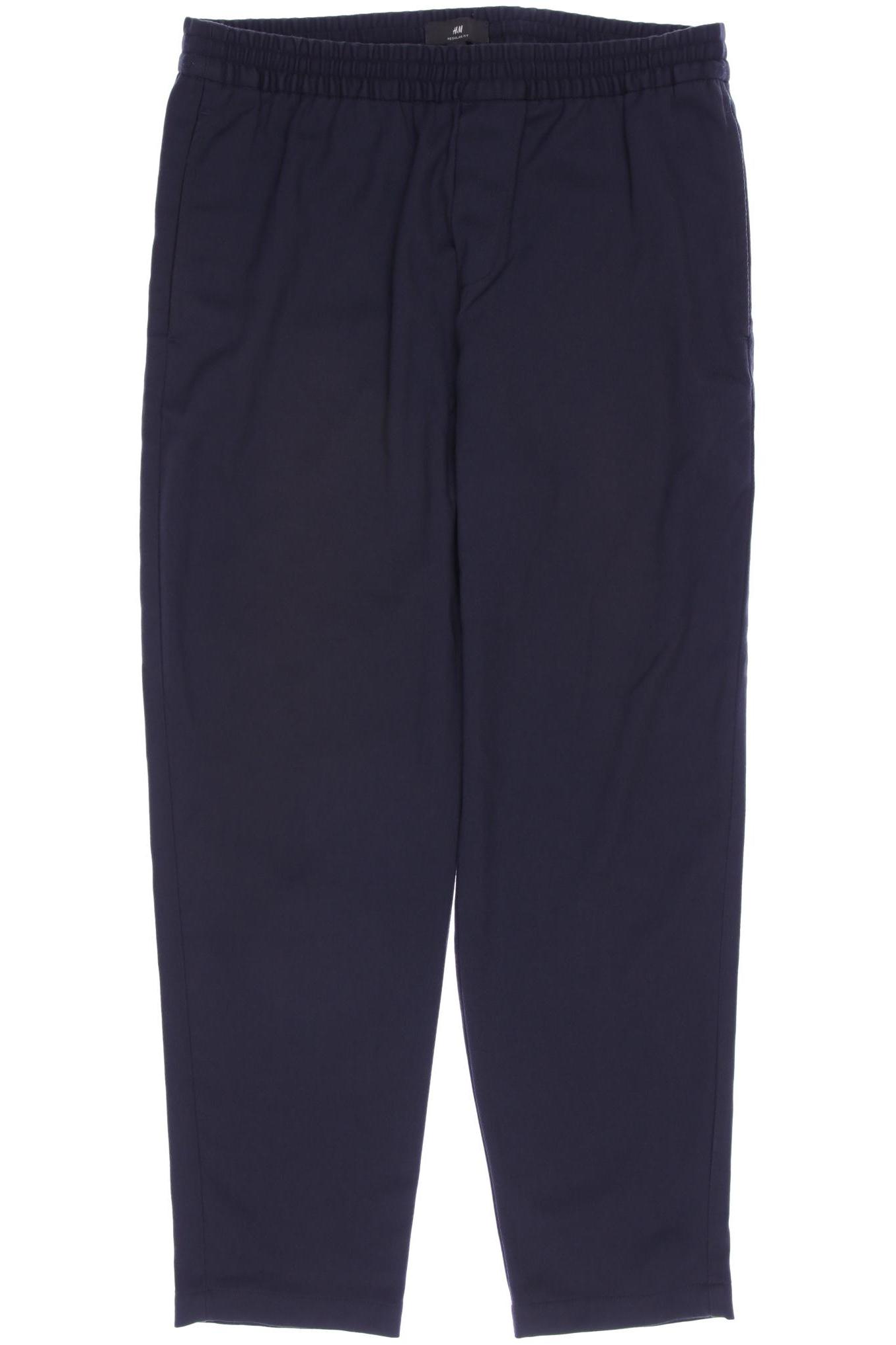 

H&M Herren Stoffhose, marineblau, Gr. 0