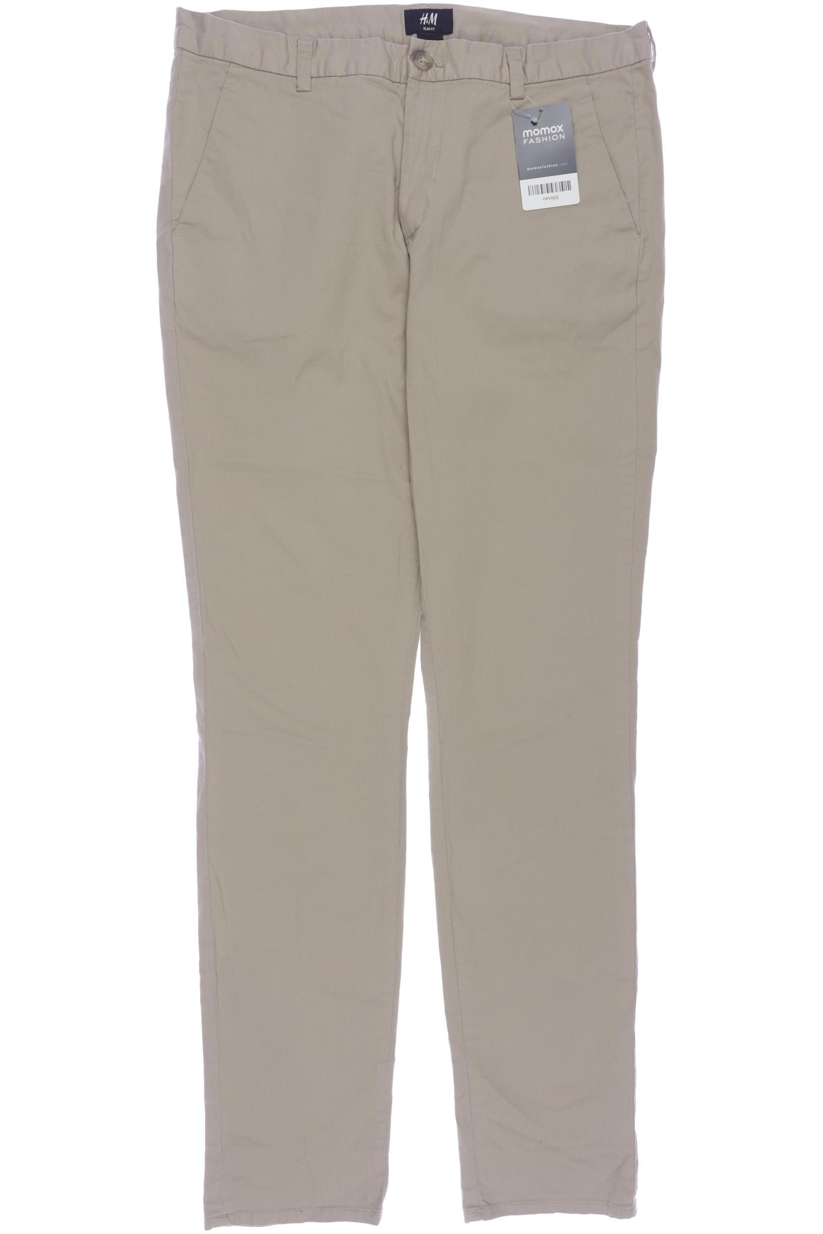 

H&M Herren Stoffhose, beige, Gr. 48