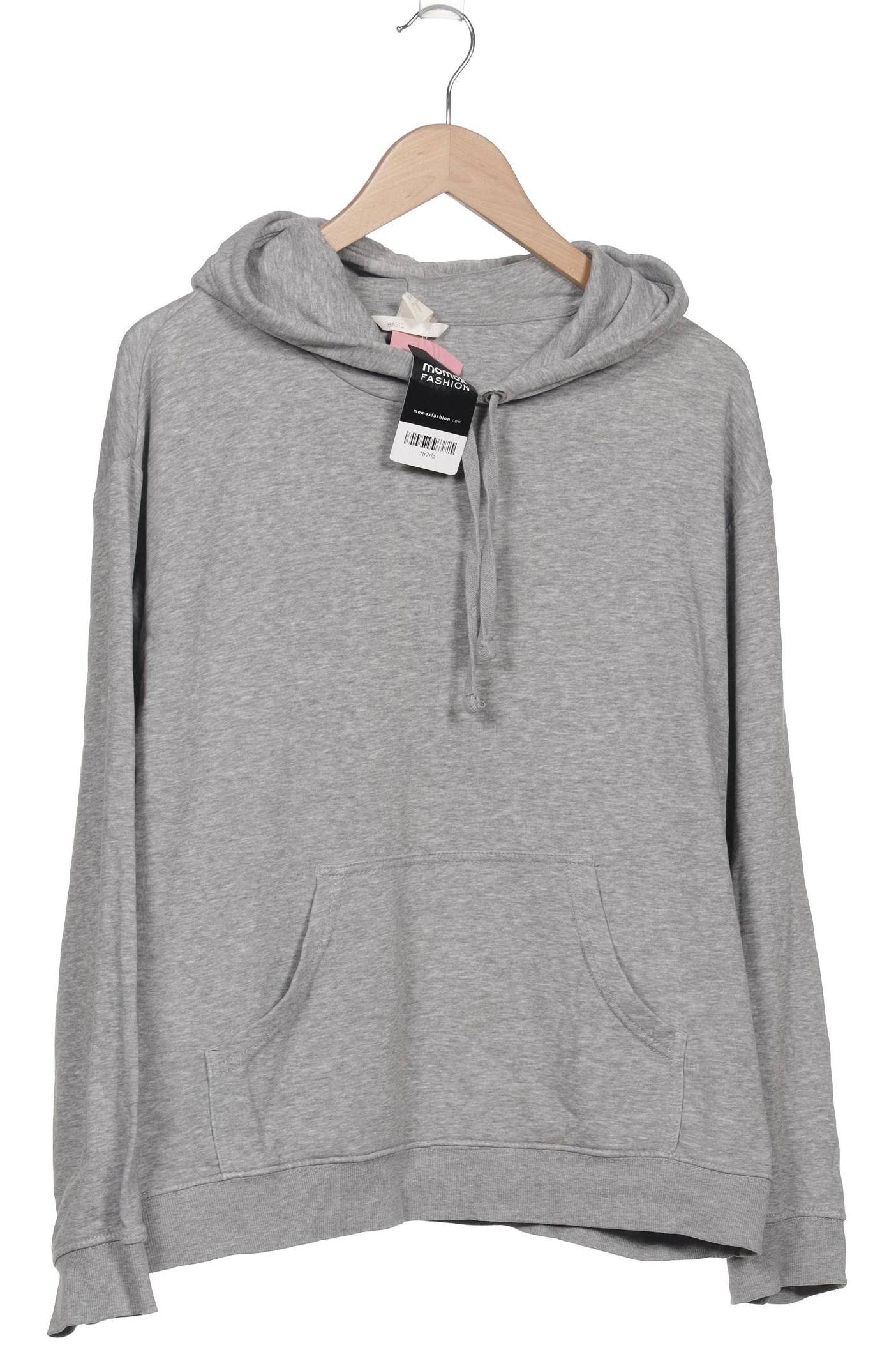 

H&M Herren Kapuzenpullover, grau, Gr. 48