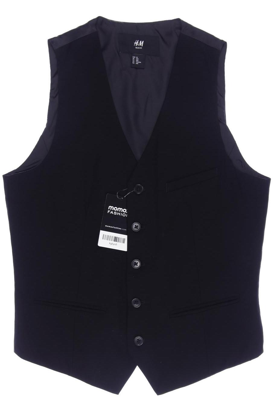 

H&M Herren Weste, schwarz, Gr. 44