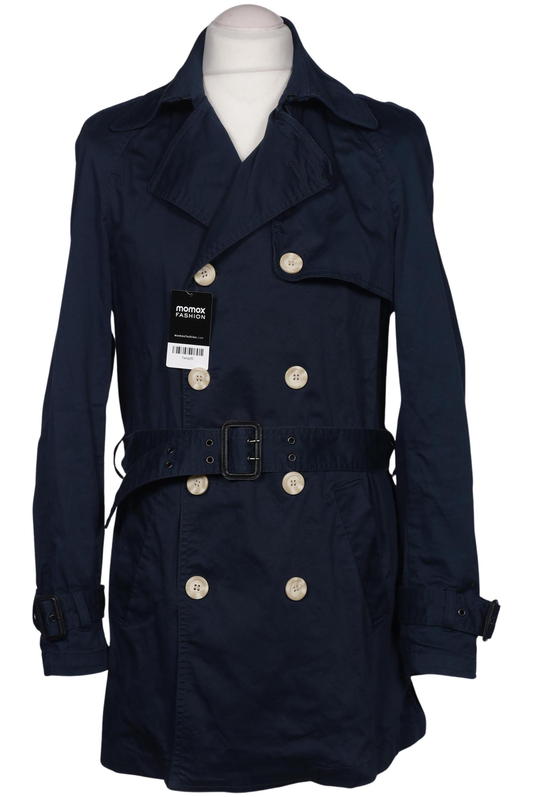 

H&M Herren Mantel, marineblau, Gr. 50
