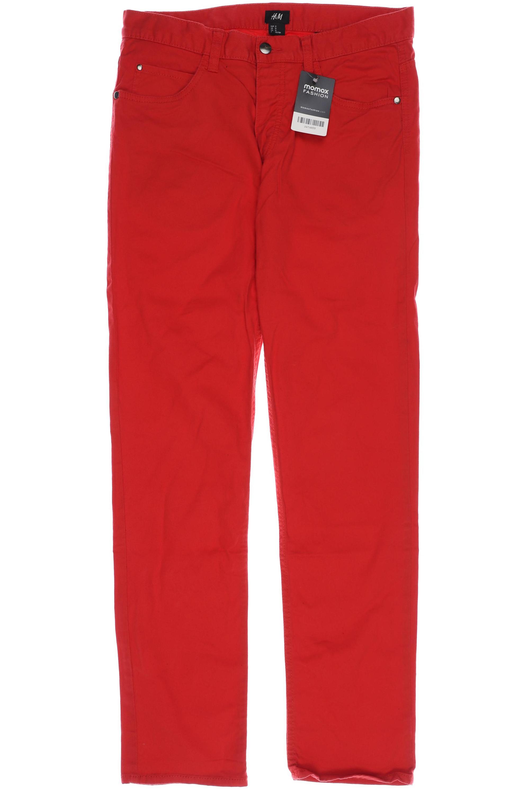 

H&M Herren Stoffhose, rot, Gr. 31
