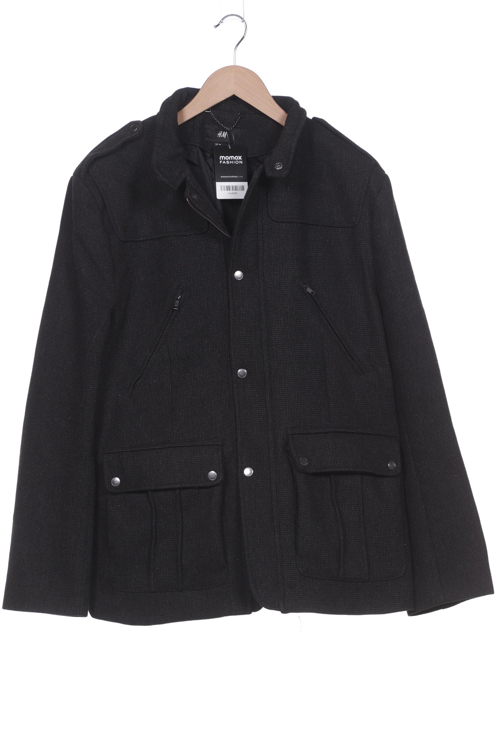 

H&M Herren Jacke, schwarz, Gr. 56
