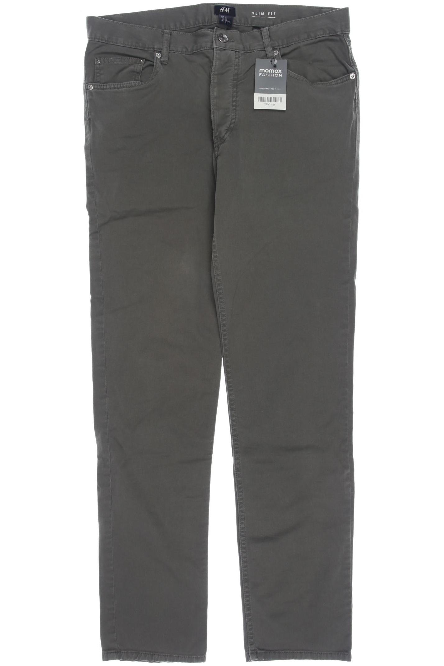 

H&M Herren Stoffhose, grau, Gr. 32