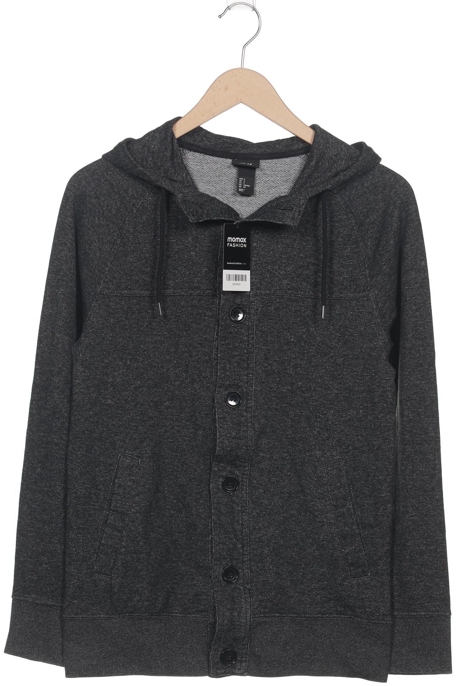 

H&M Herren Kapuzenpullover, grau, Gr. 46