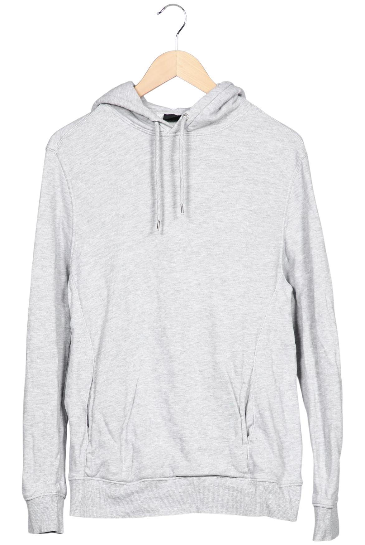 

H&M Herren Kapuzenpullover, grau, Gr. 48