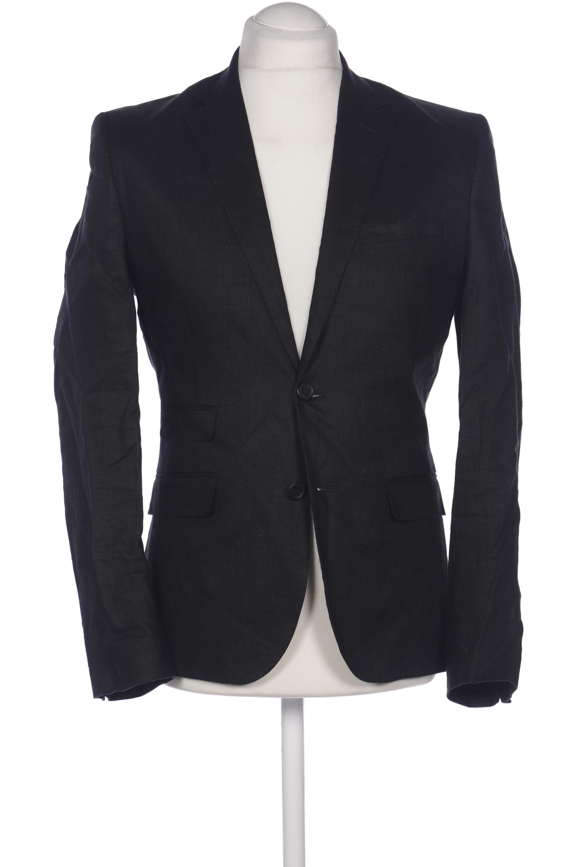 

H&M Herren Sakko, schwarz, Gr. 46