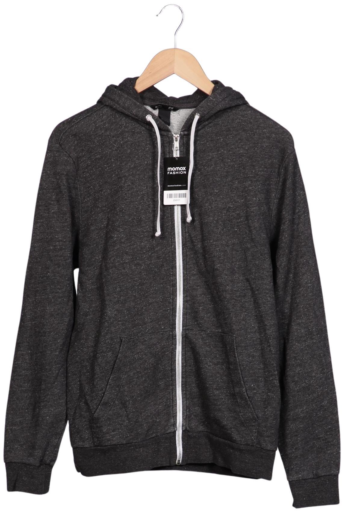 

H&M Herren Kapuzenpullover, grau, Gr. 48