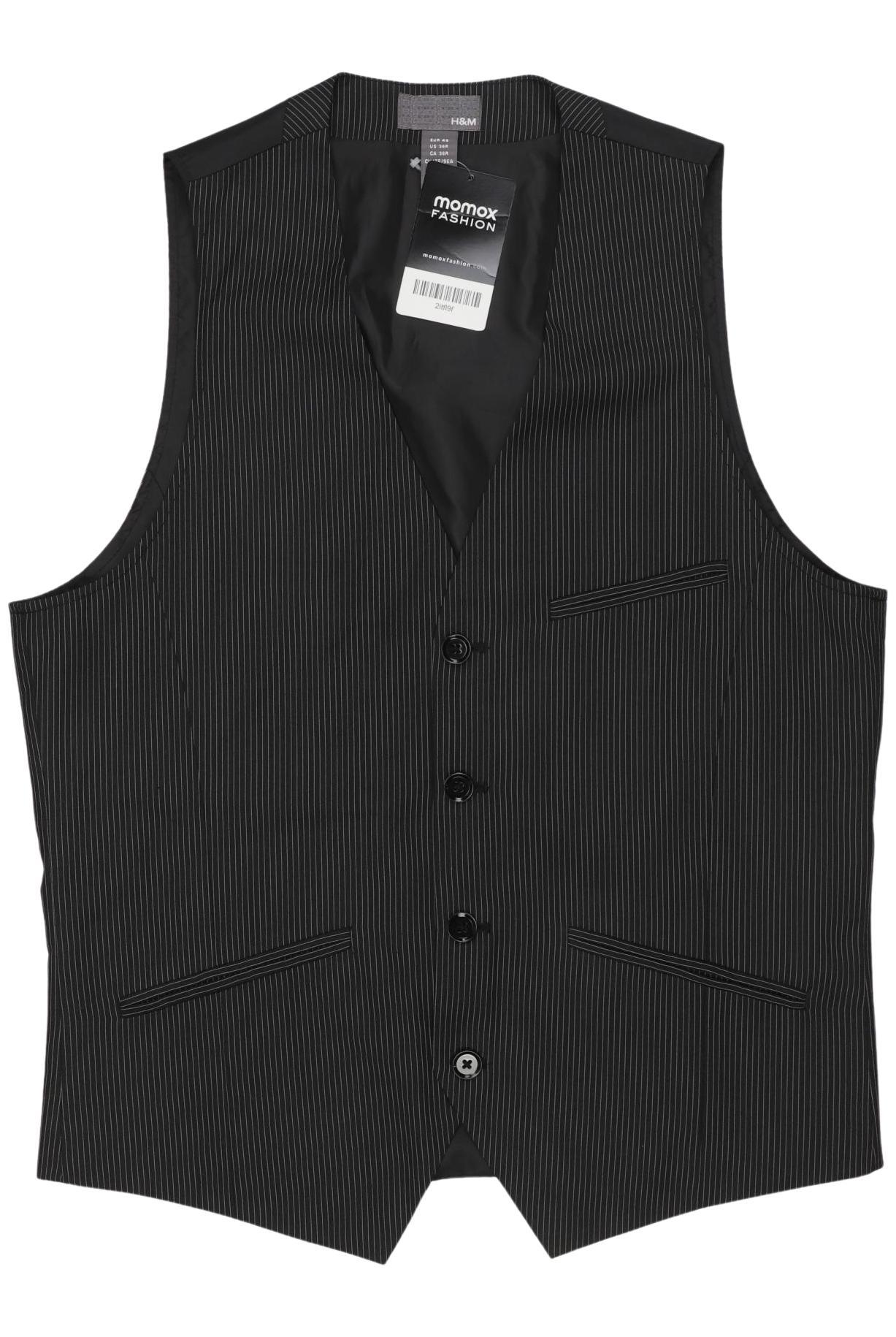 

H&M Herren Weste, schwarz, Gr. 48