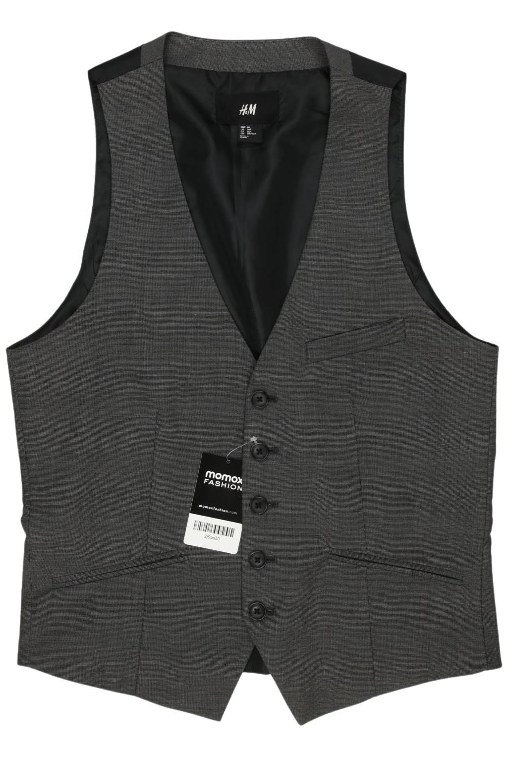 

H&M Herren Weste, grau, Gr. 46