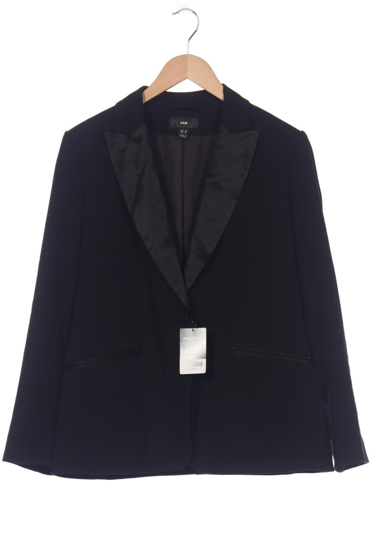 

H&M Herren Sakko, schwarz, Gr. 46