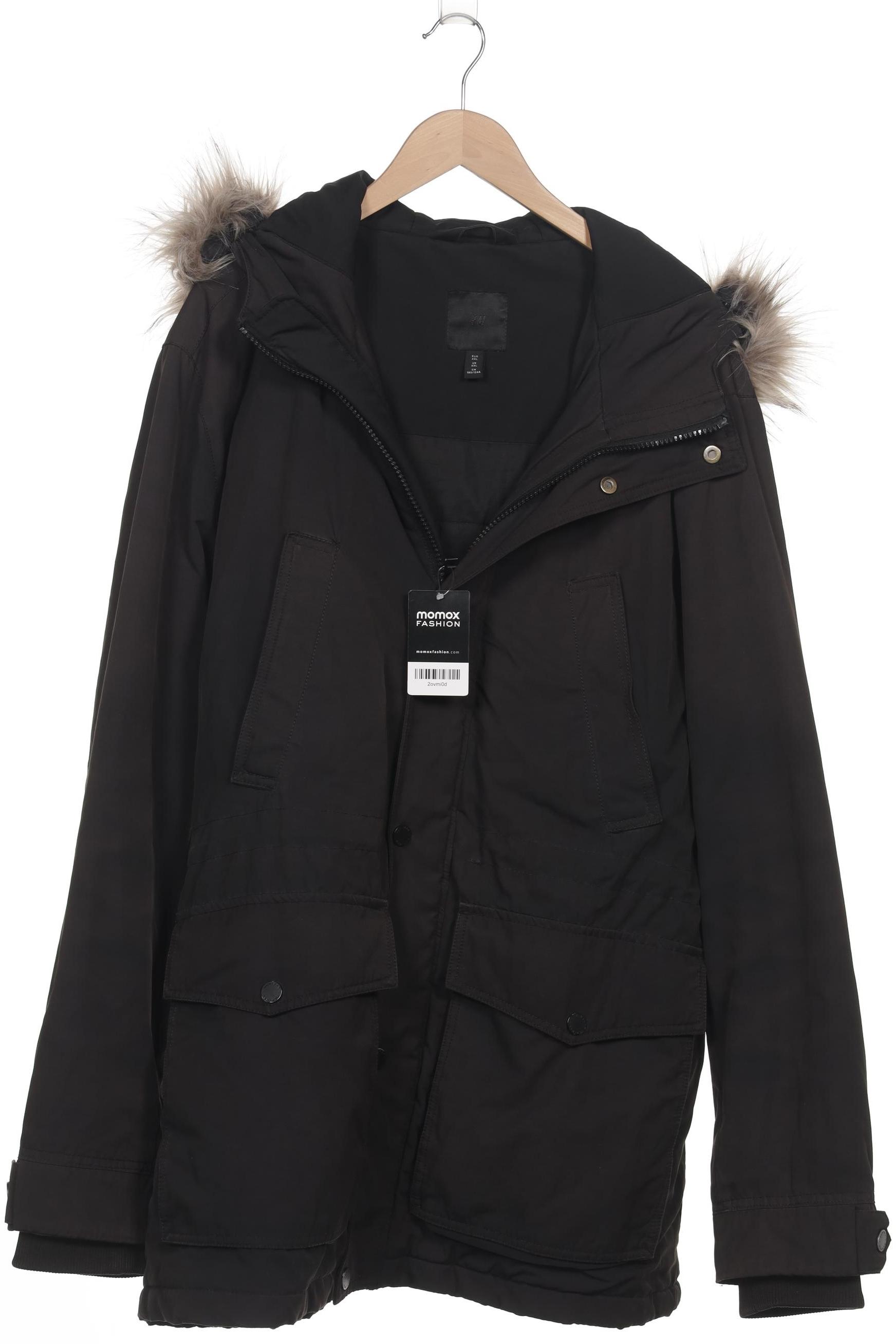 

H&M Herren Mantel, schwarz, Gr. 56