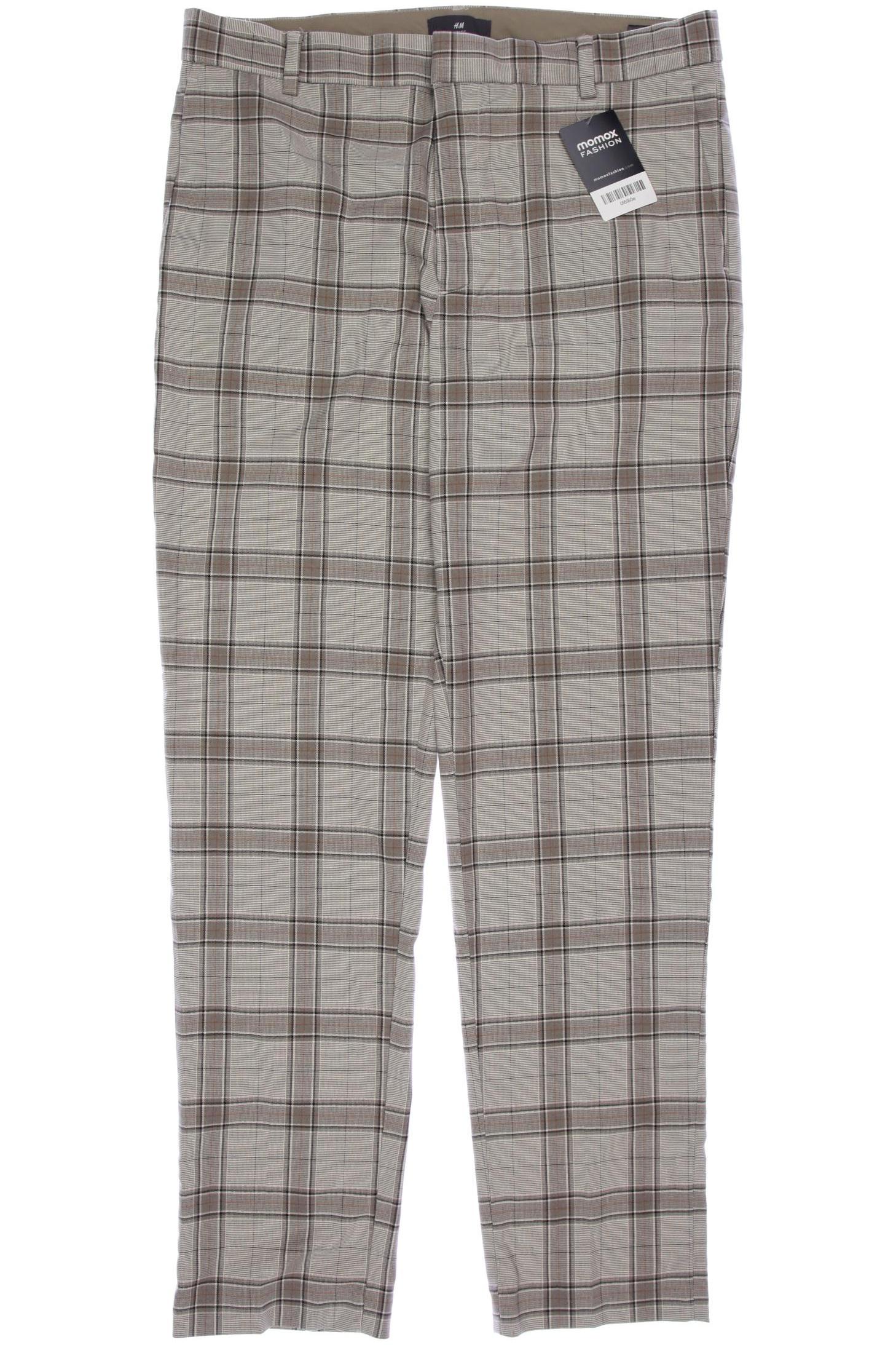 

H&M Herren Stoffhose, grau, Gr. 34