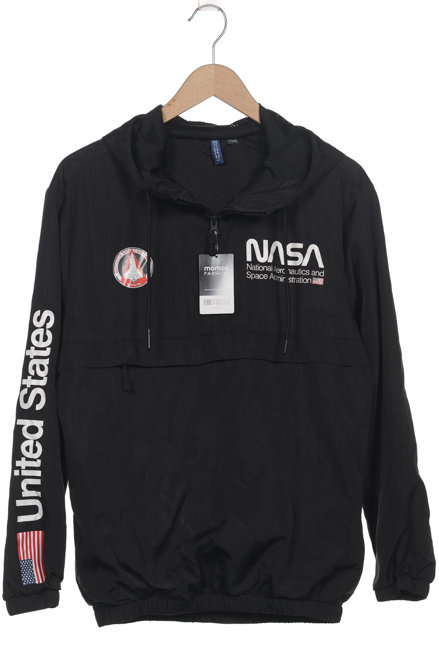 

H&M Herren Jacke, schwarz, Gr. 46