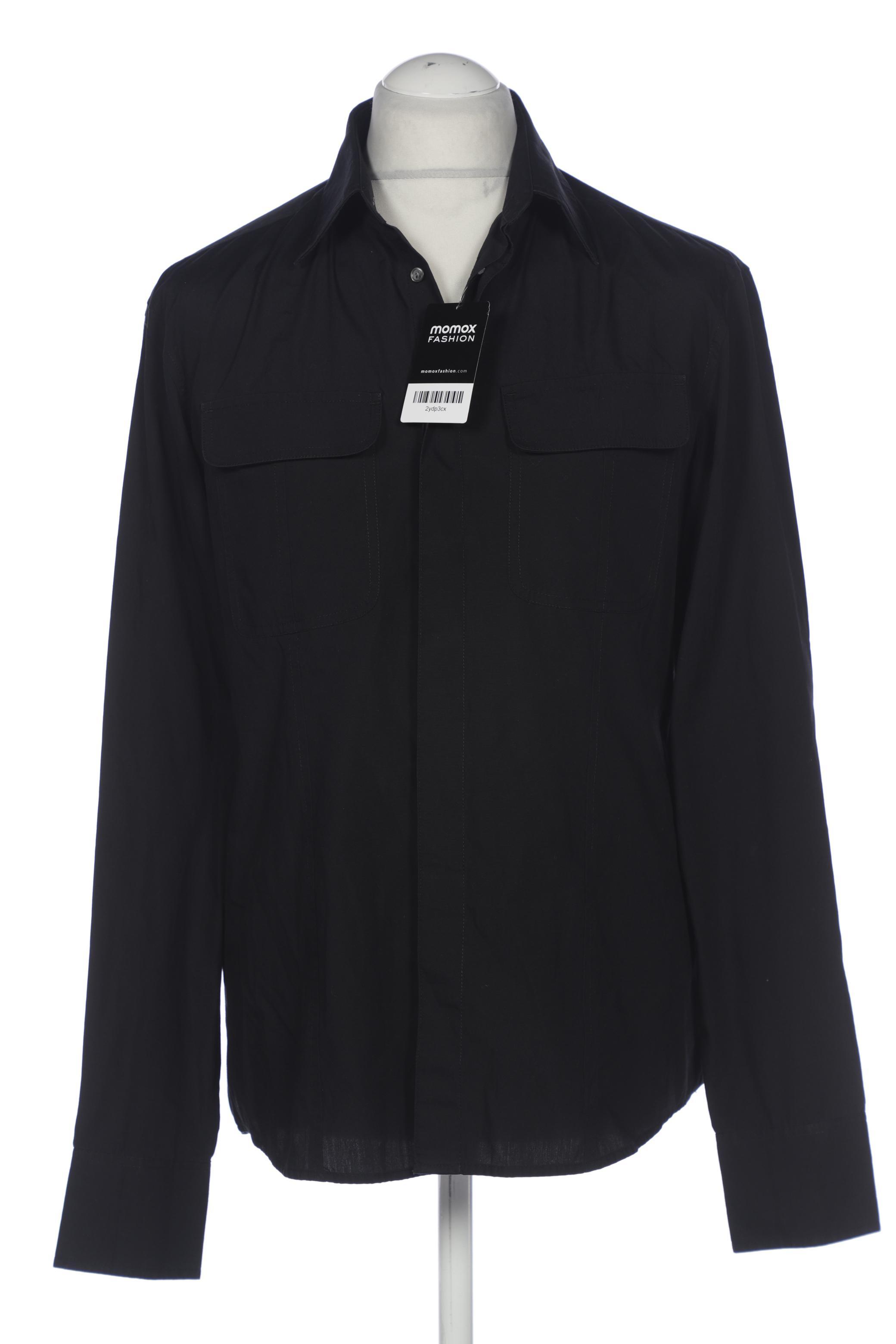 

H&M Herren Hemd, schwarz, Gr. 52