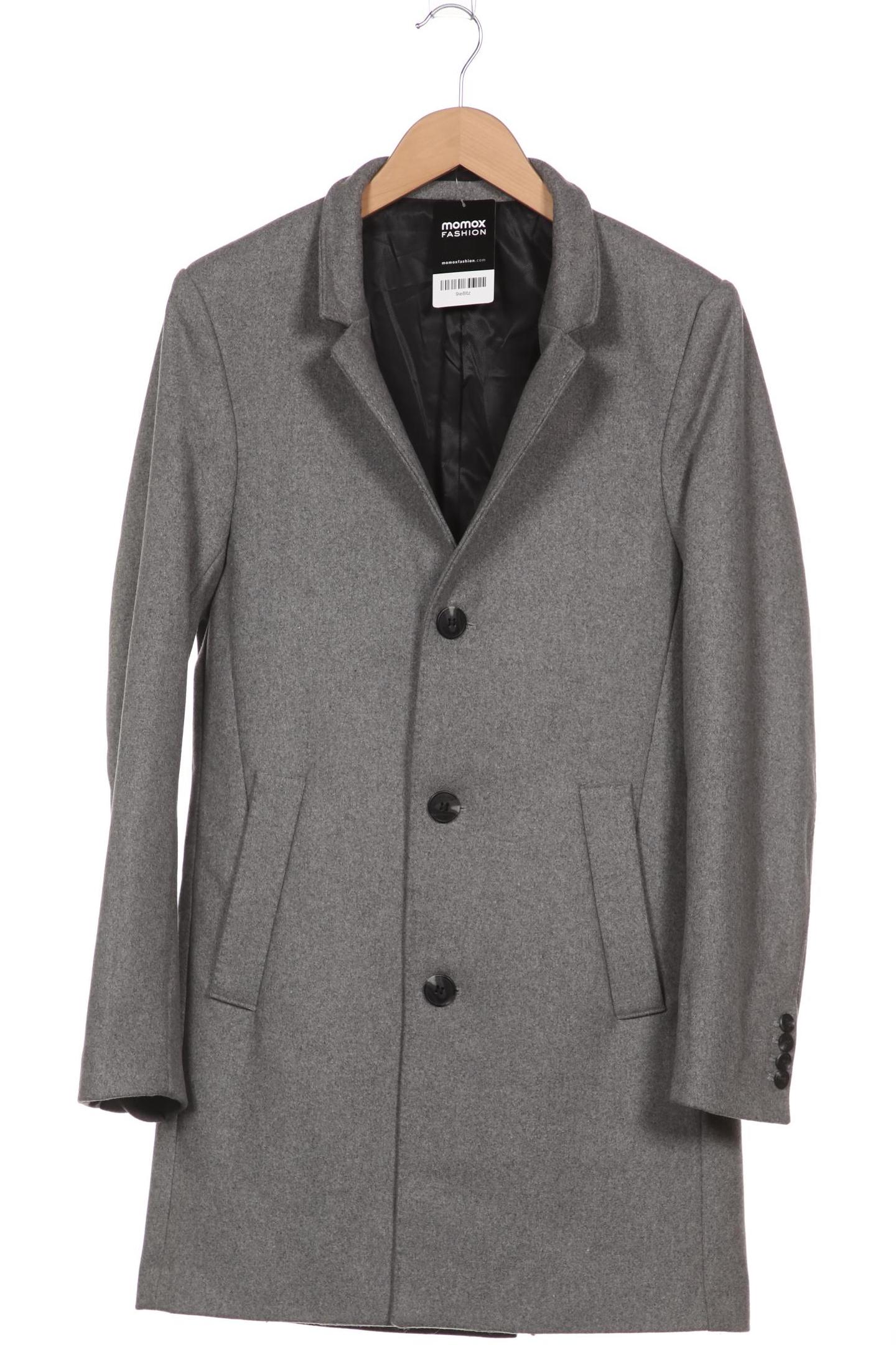 

H&M Herren Mantel, grau, Gr. 46