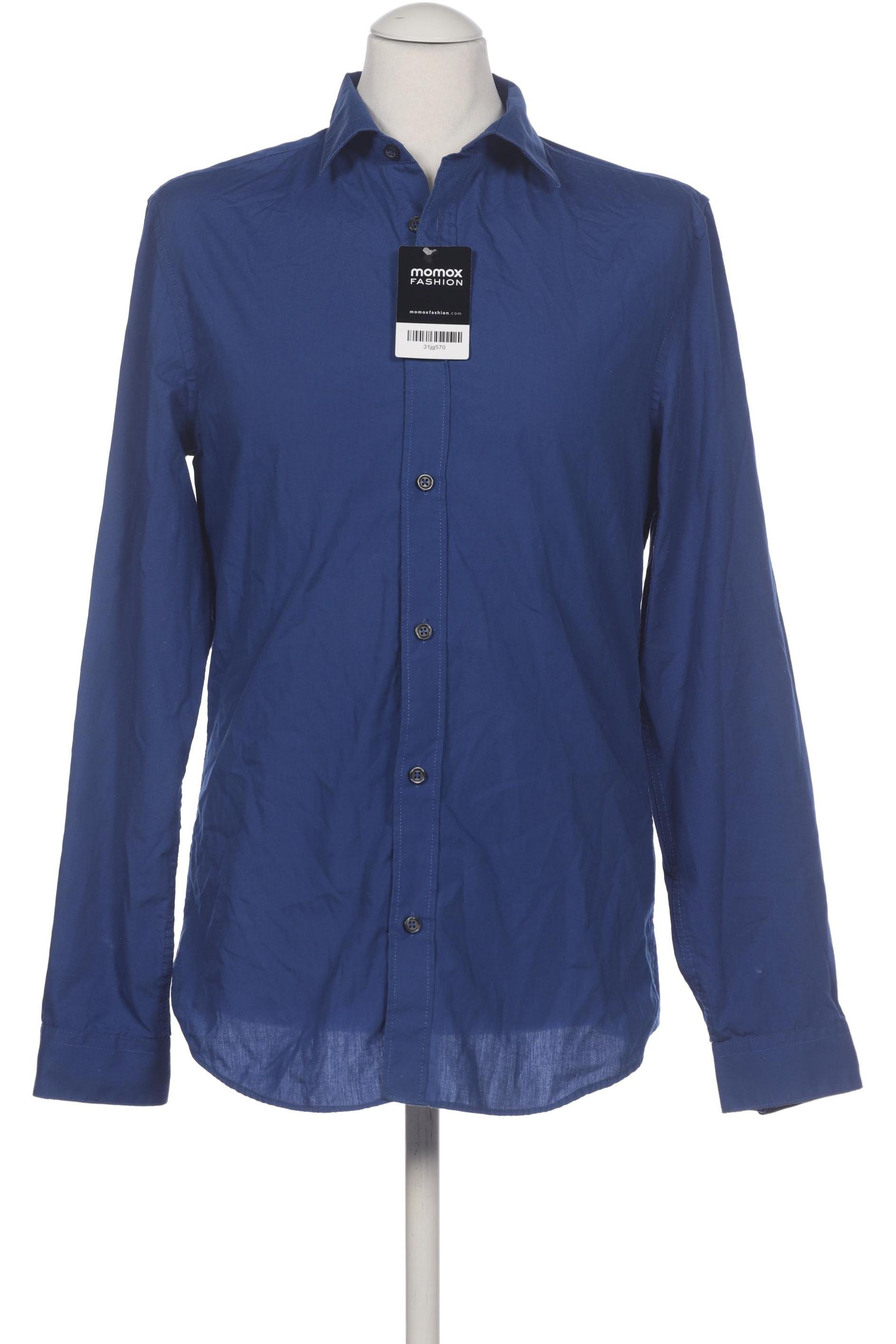 

H&M Herren Hemd, marineblau, Gr. 48