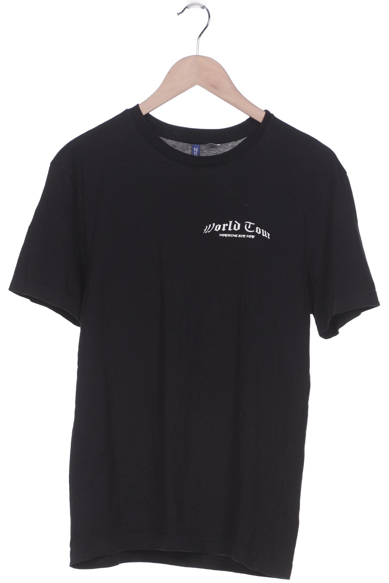 

H&M Herren T-Shirt, schwarz, Gr. 46