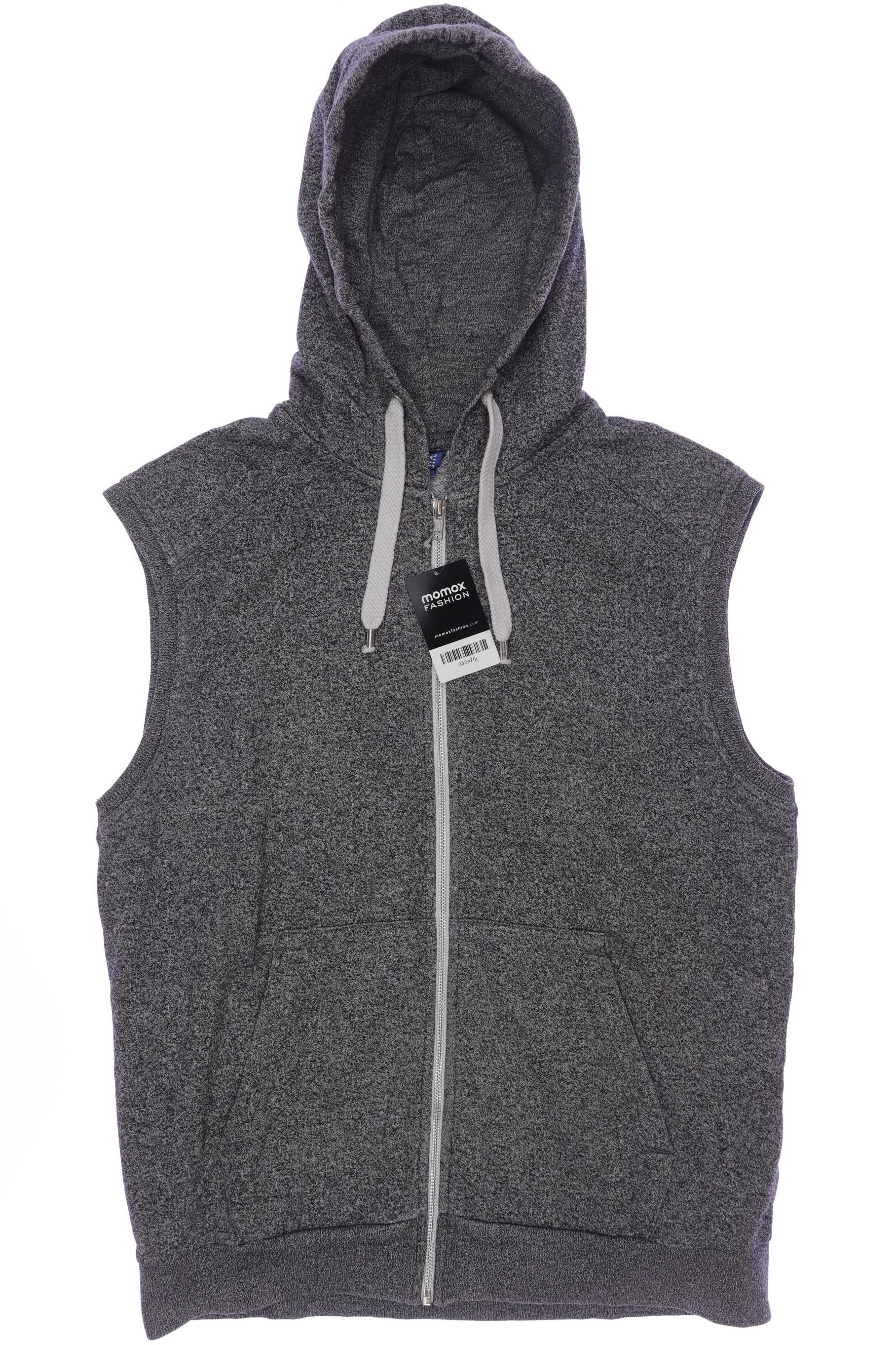 

H&M Herren Kapuzenpullover, grau, Gr. 52