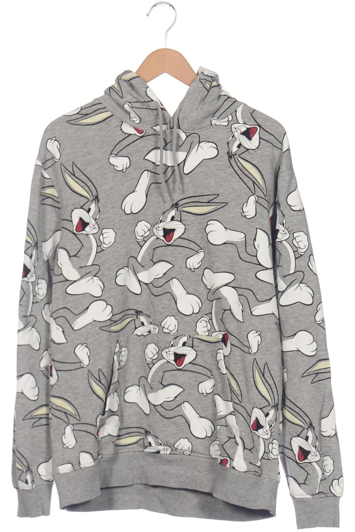 

H&M Herren Kapuzenpullover, grau, Gr. 52