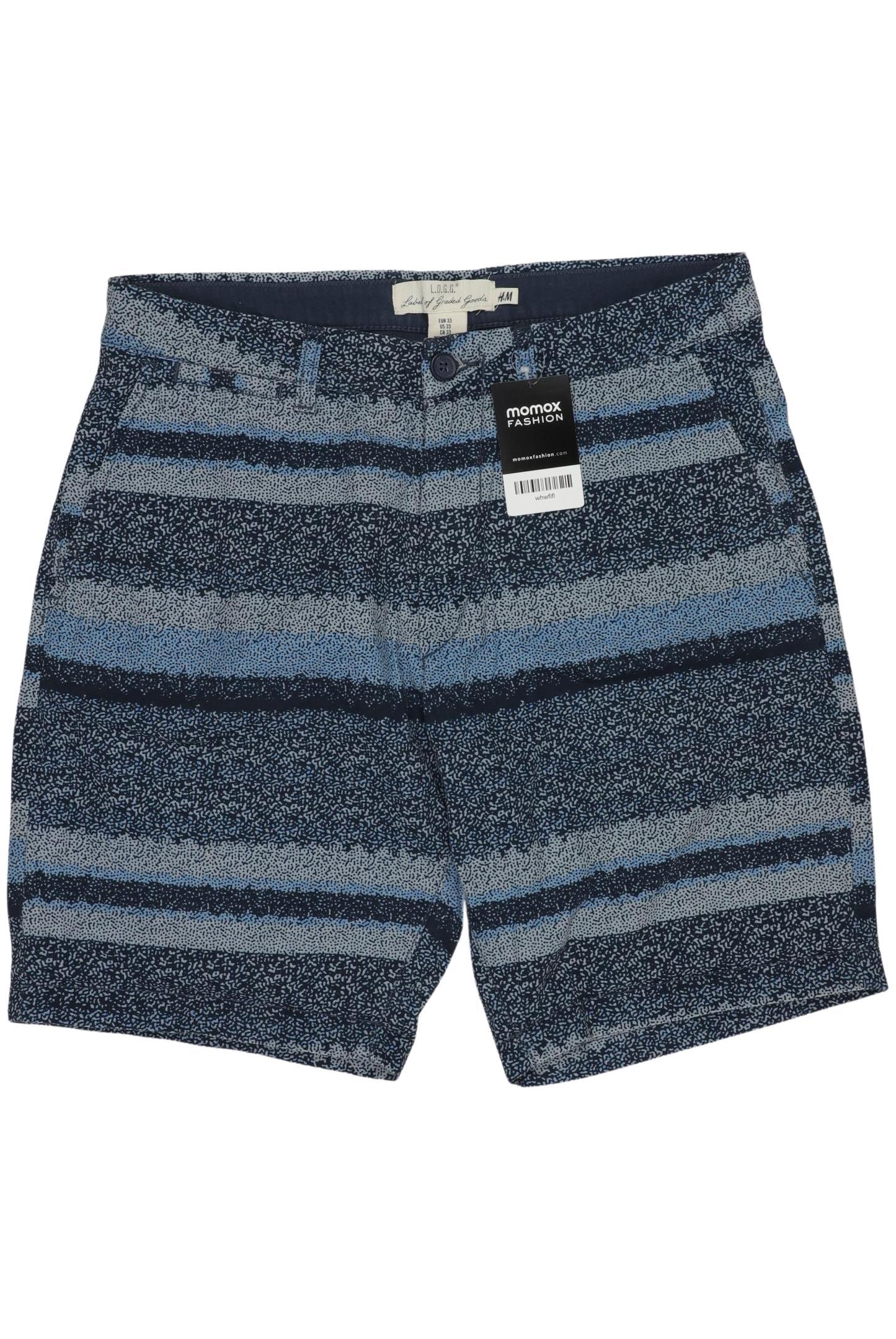 

H&M Herren Shorts, blau, Gr. 33