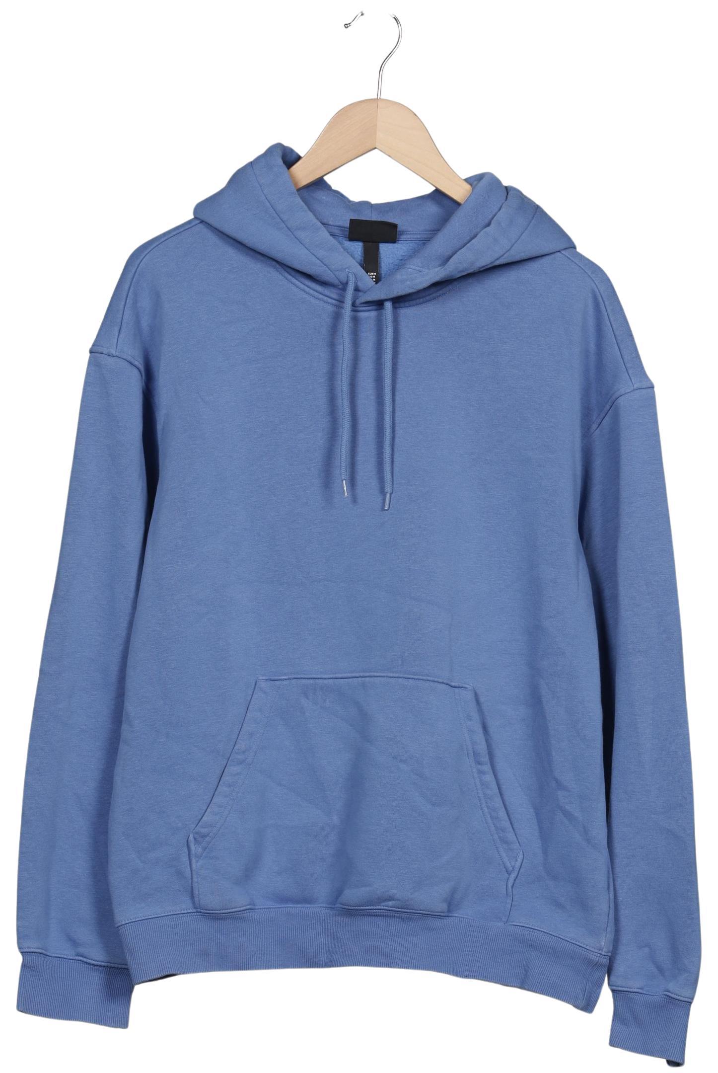 

H&M Herren Kapuzenpullover, blau, Gr. 48